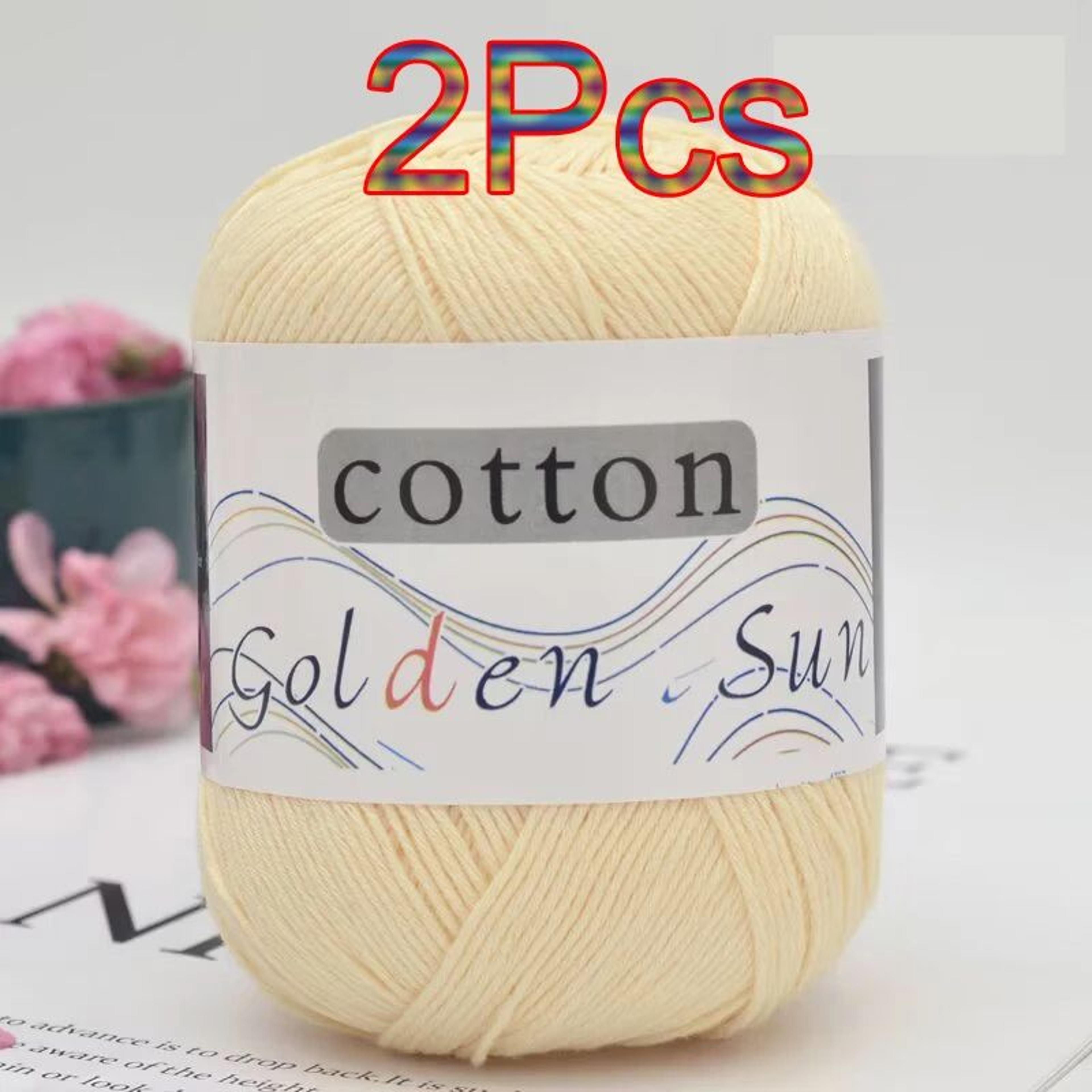 2 Piece Cotton Yarn Set For Knitting And Crochet 28