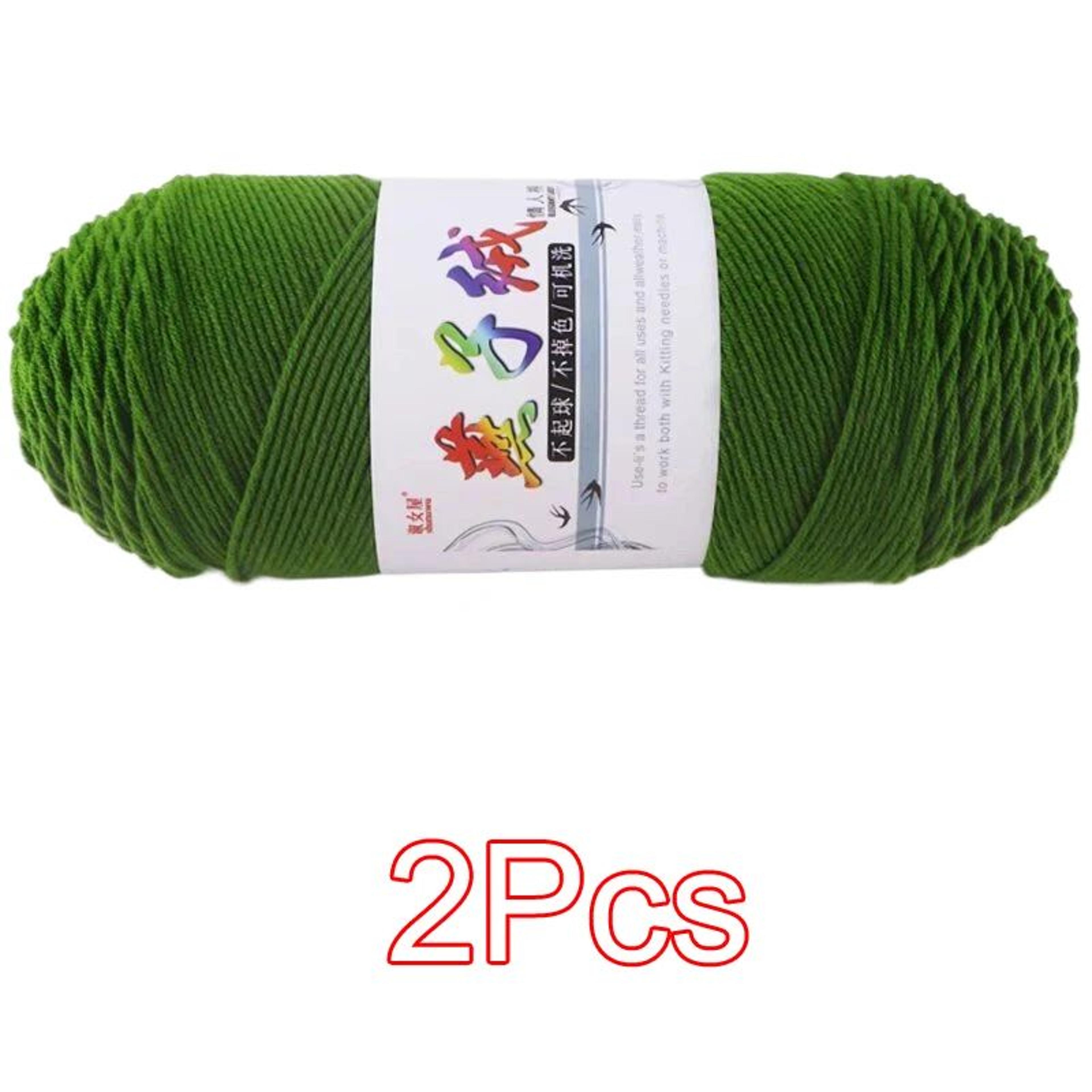 2 Piece Super Soft Milk Cotton Yarn Set For Knitting And Crochet 15