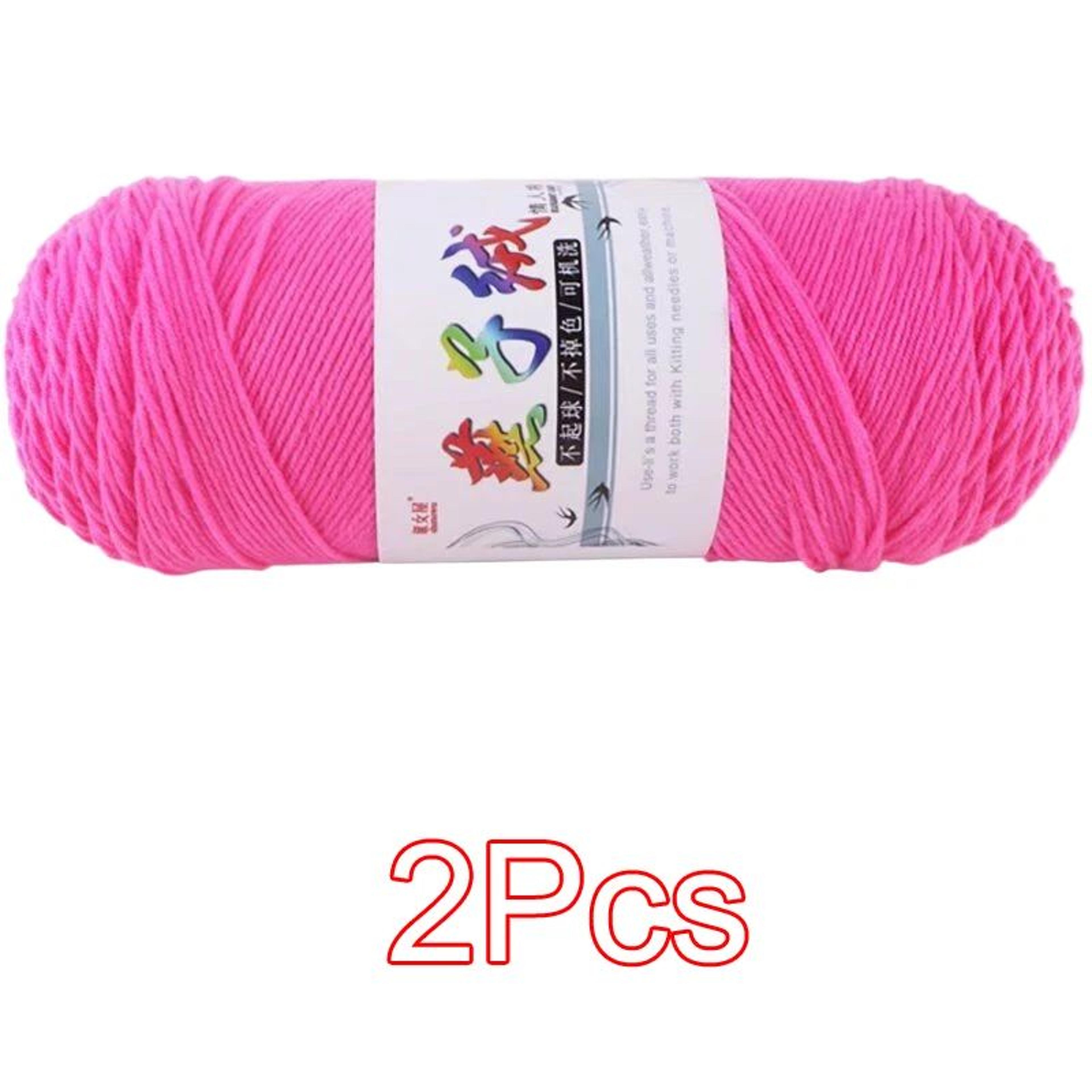 2 Piece Super Soft Milk Cotton Yarn Set For Knitting And Crochet 19