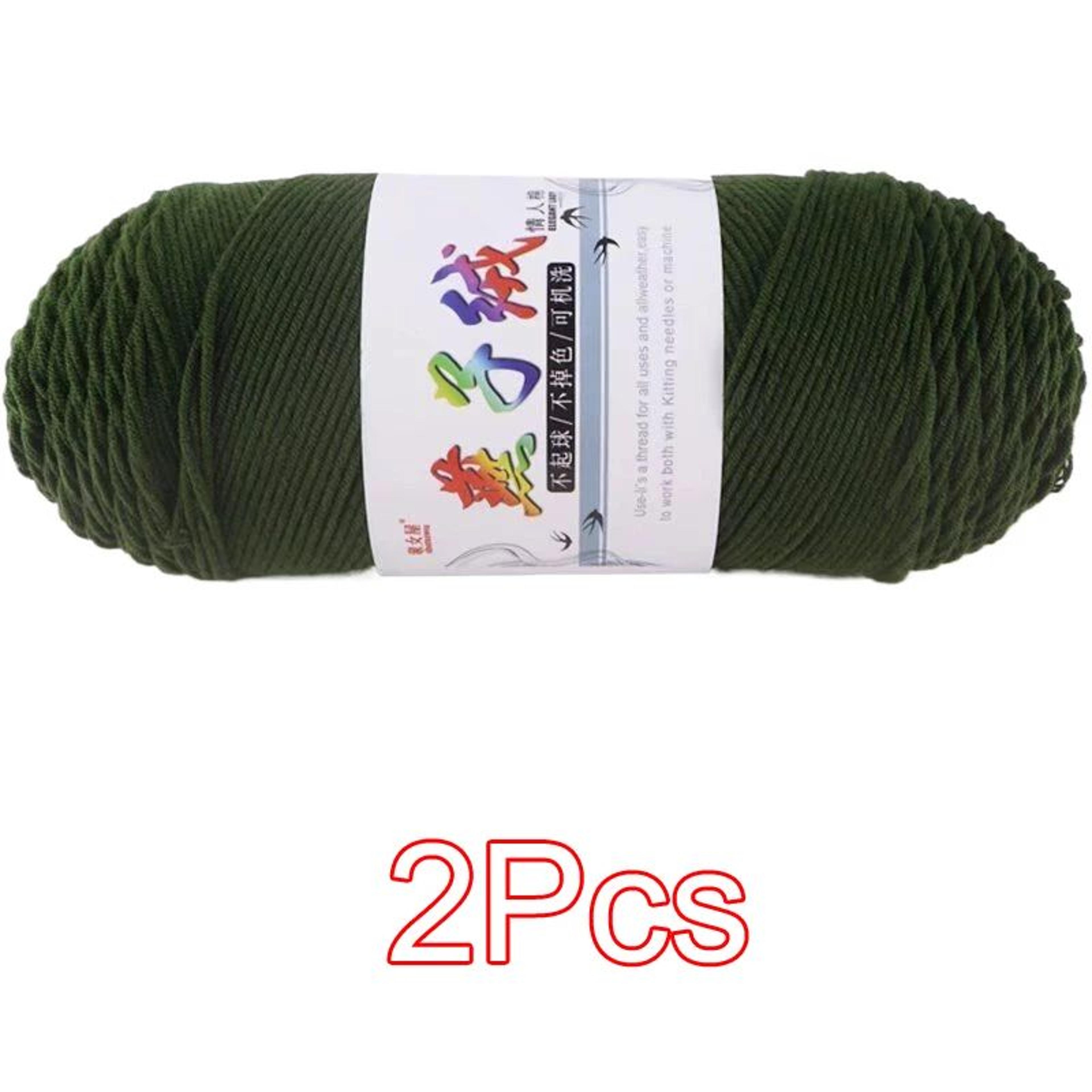 2 Piece Super Soft Milk Cotton Yarn Set For Knitting And Crochet 23