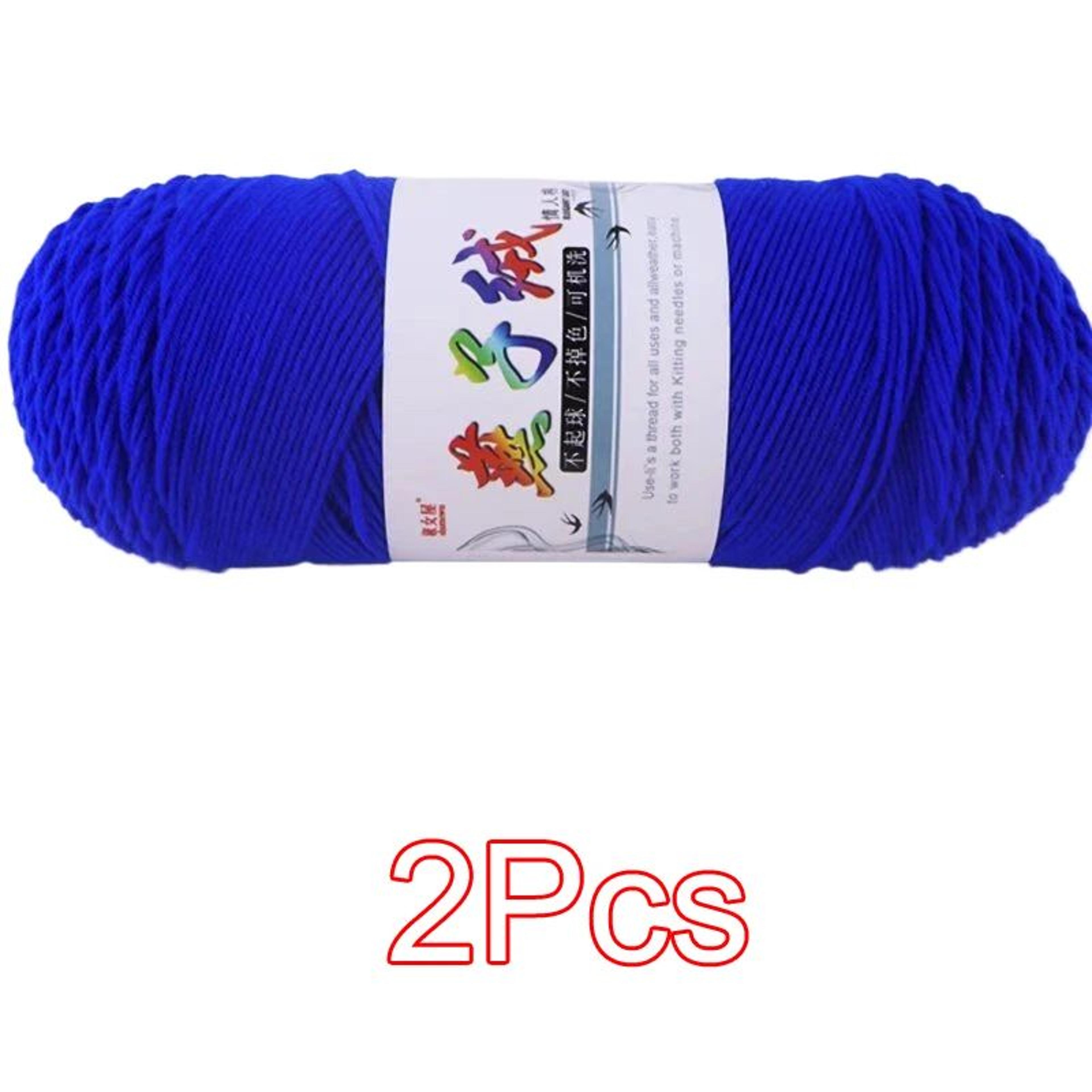 2 Piece Super Soft Milk Cotton Yarn Set For Knitting And Crochet 26