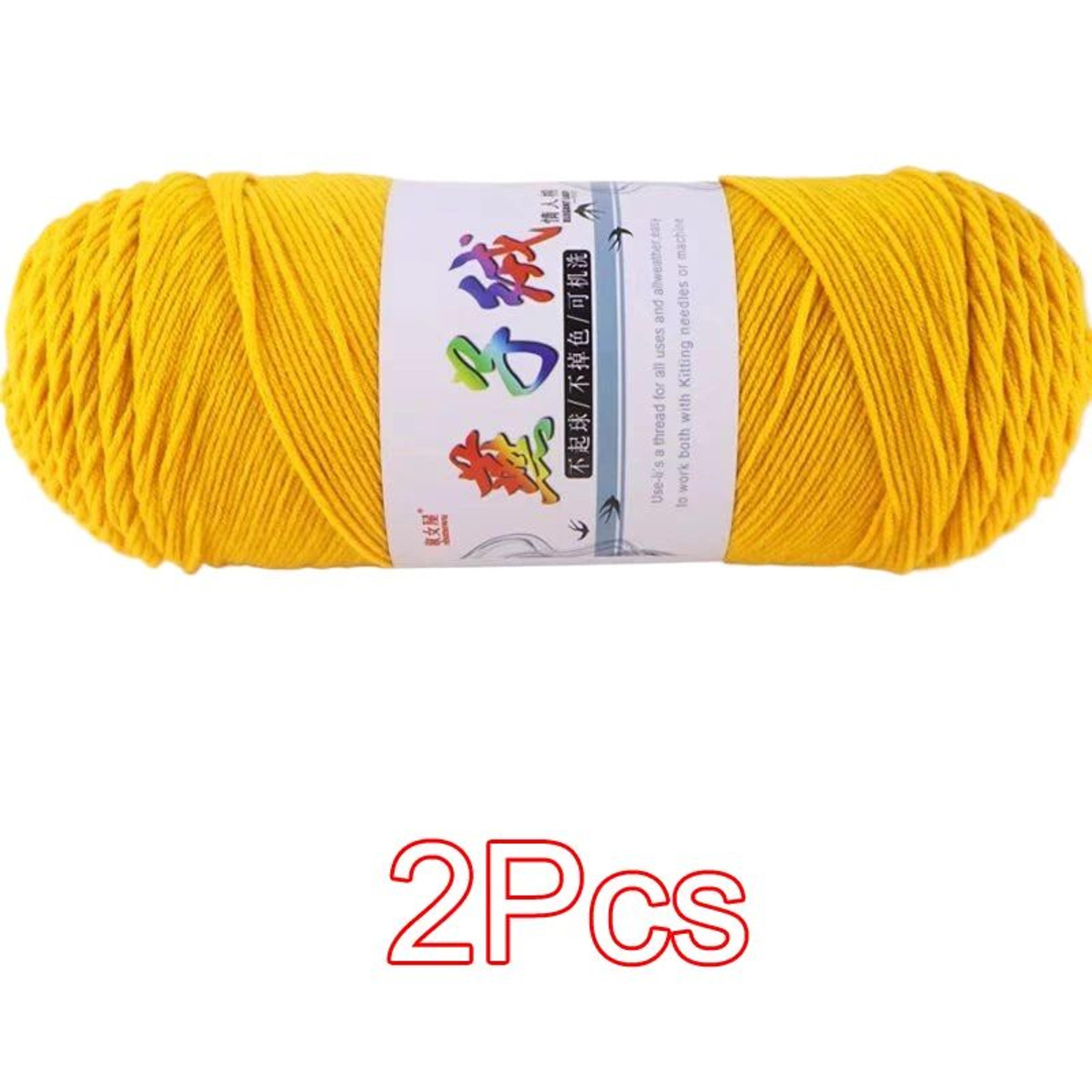 2 Piece Super Soft Milk Cotton Yarn Set For Knitting And Crochet 27