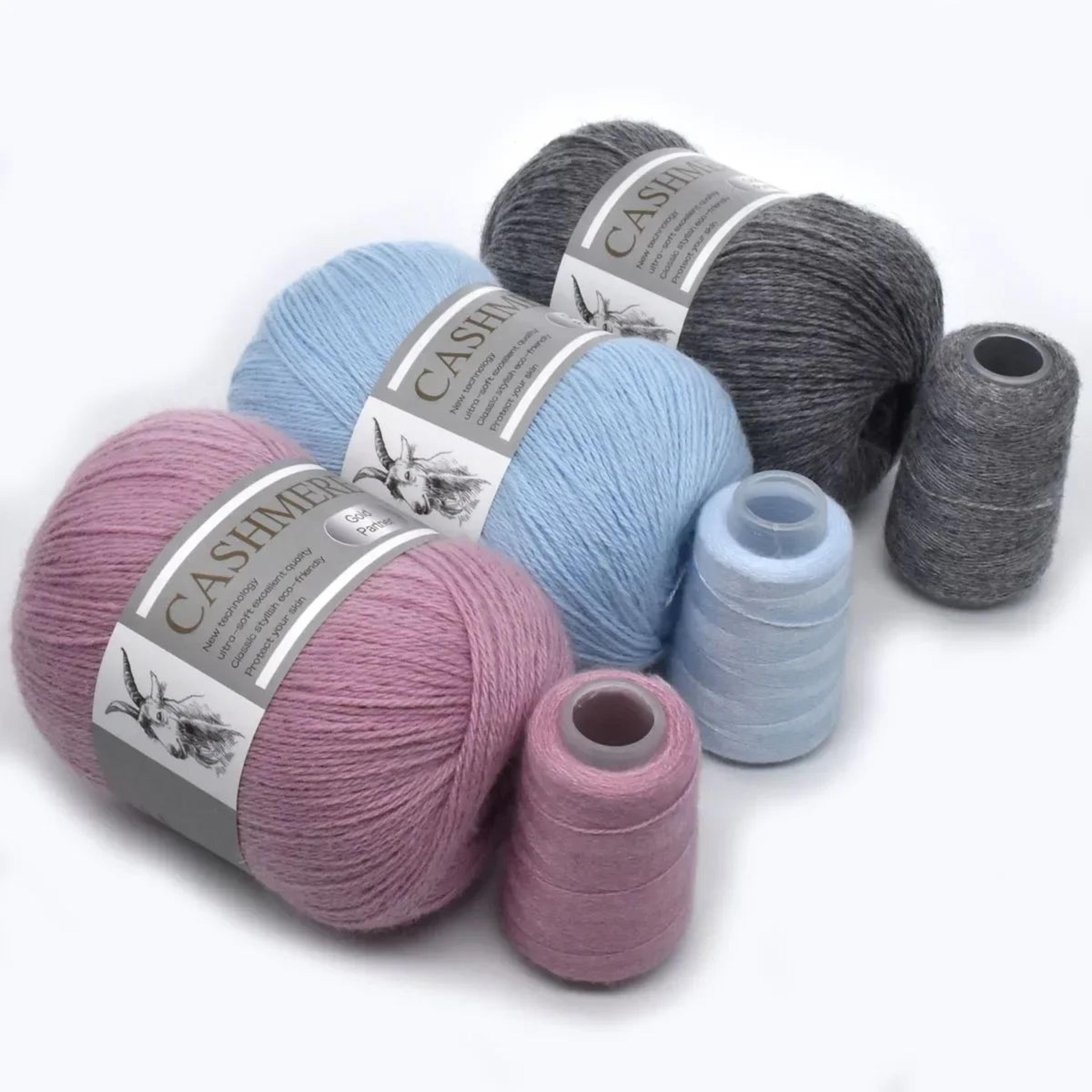 6 Piece Cashmere Blend Yarn Set 25 Oz For Knitting And Crochet 3