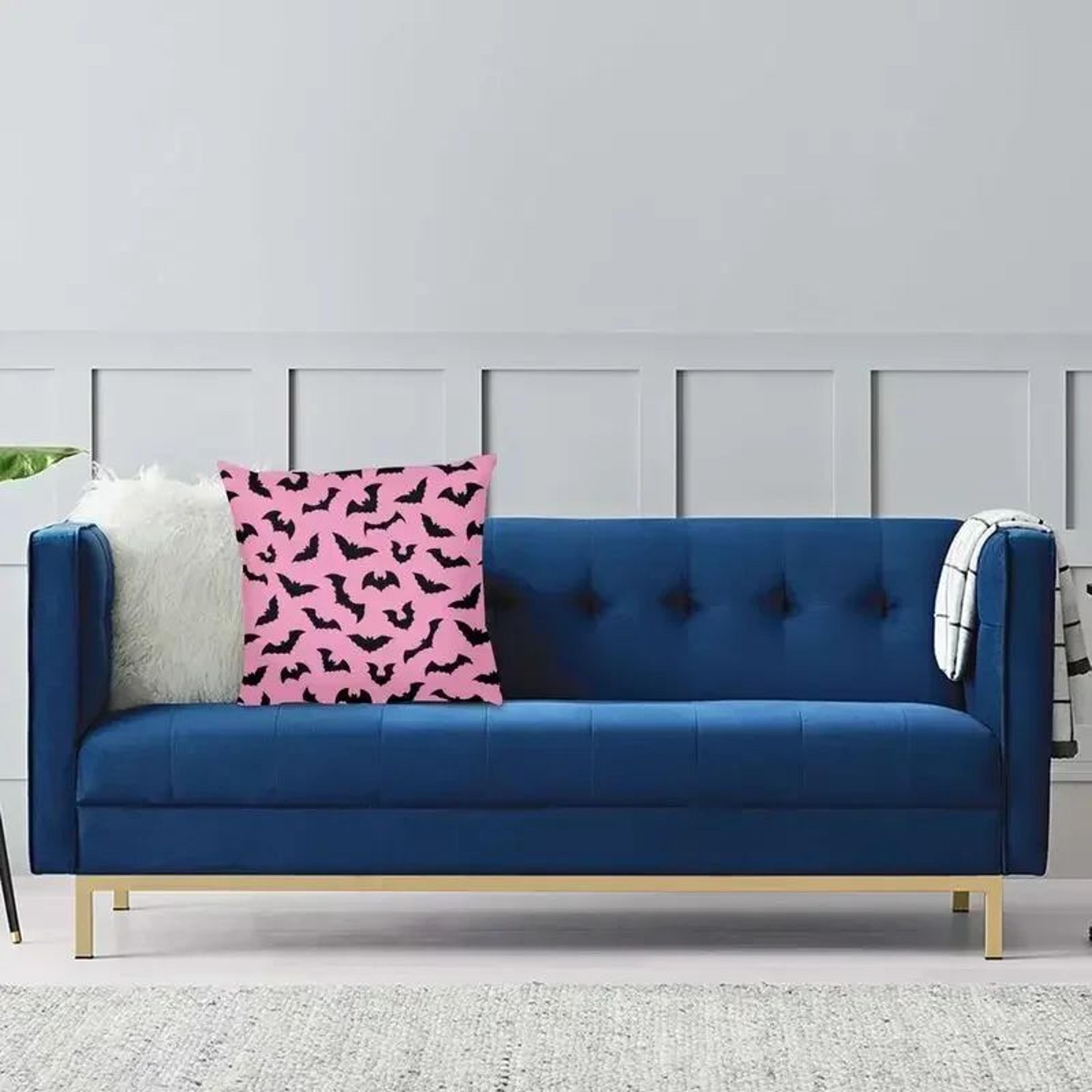 Pastel Goth Halloween Throw Pillow Cover 5