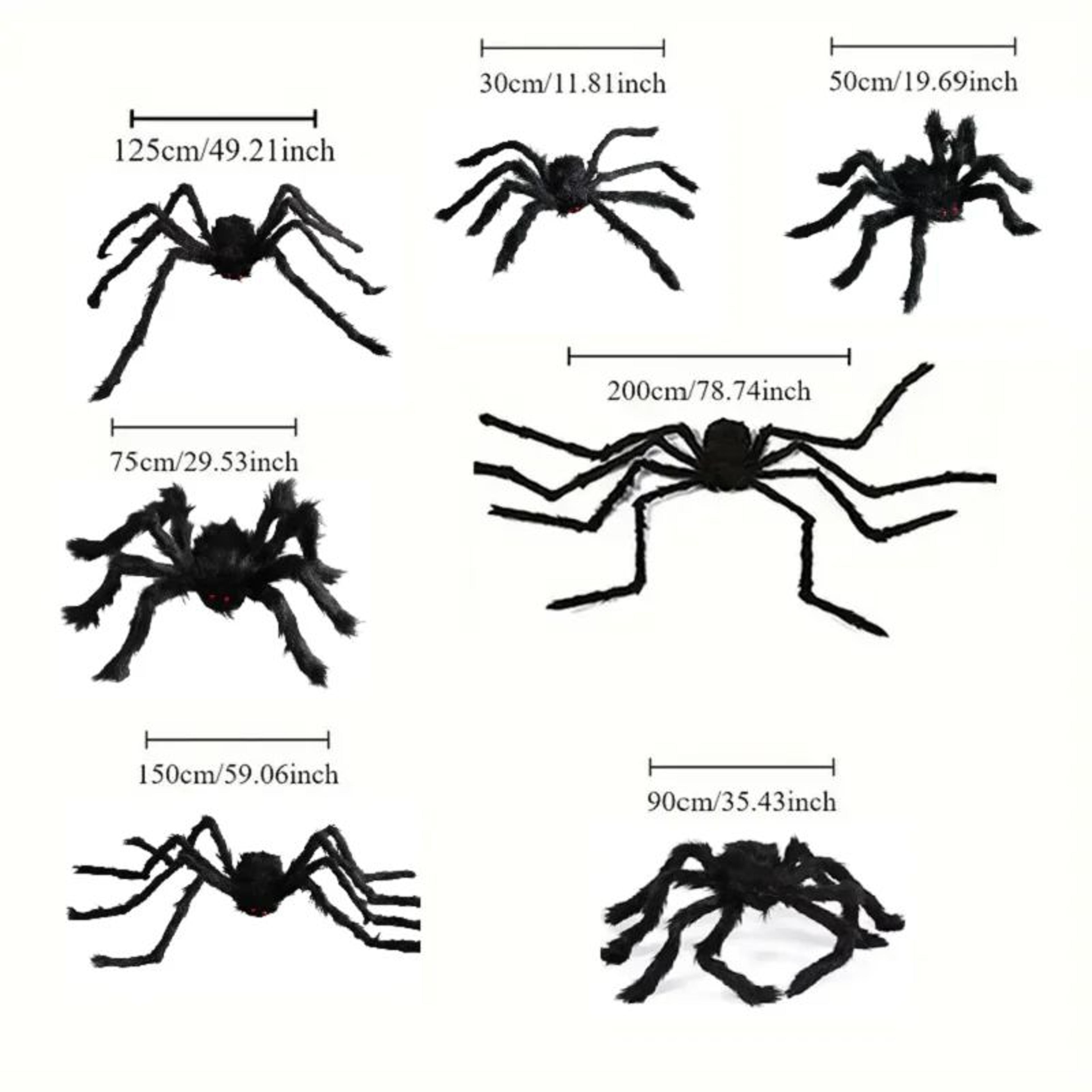 Giant Plush Halloween Spider Decoration 4