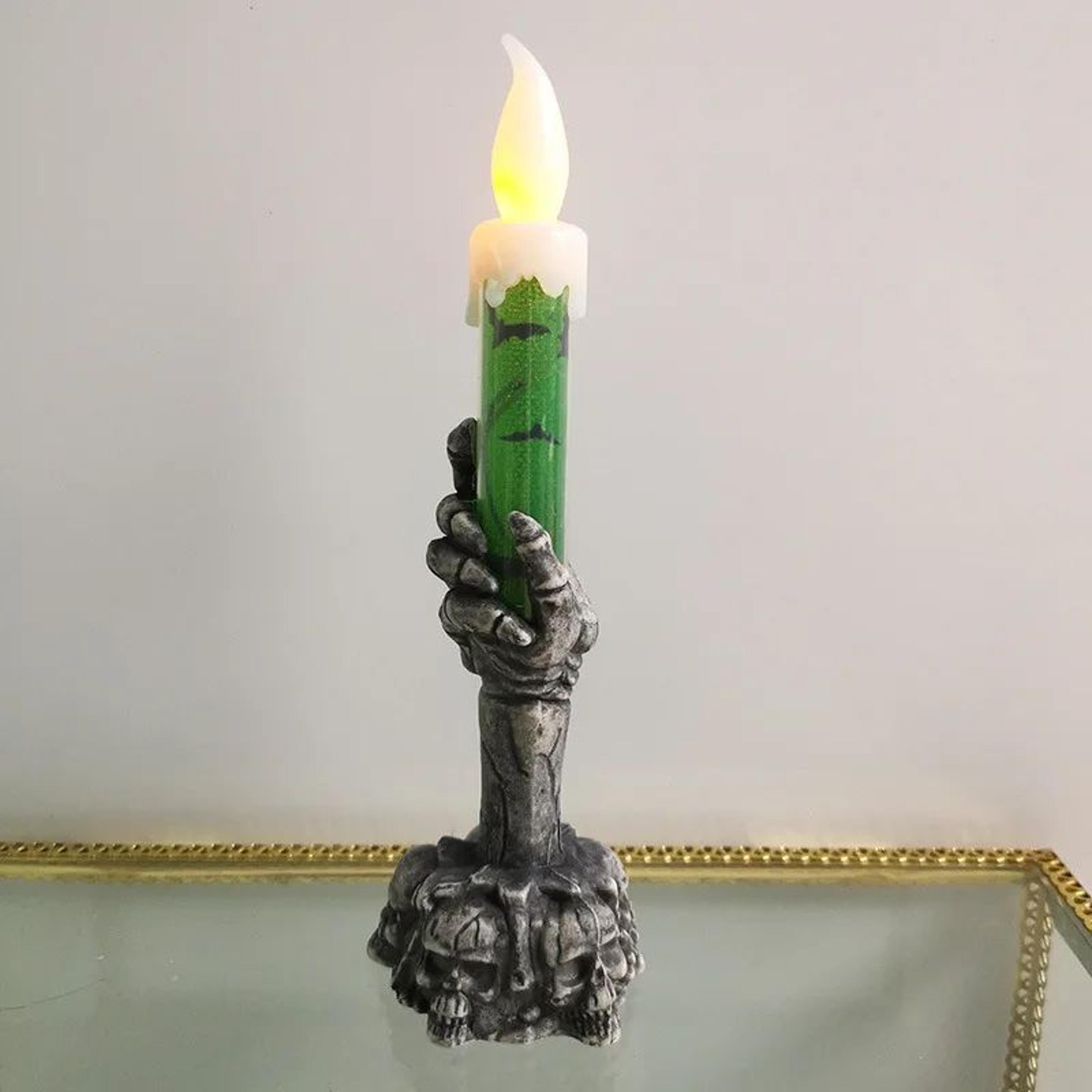 Halloween Party Cake Candles Set With Skeleton Ghost And Pumpkin Designs 2