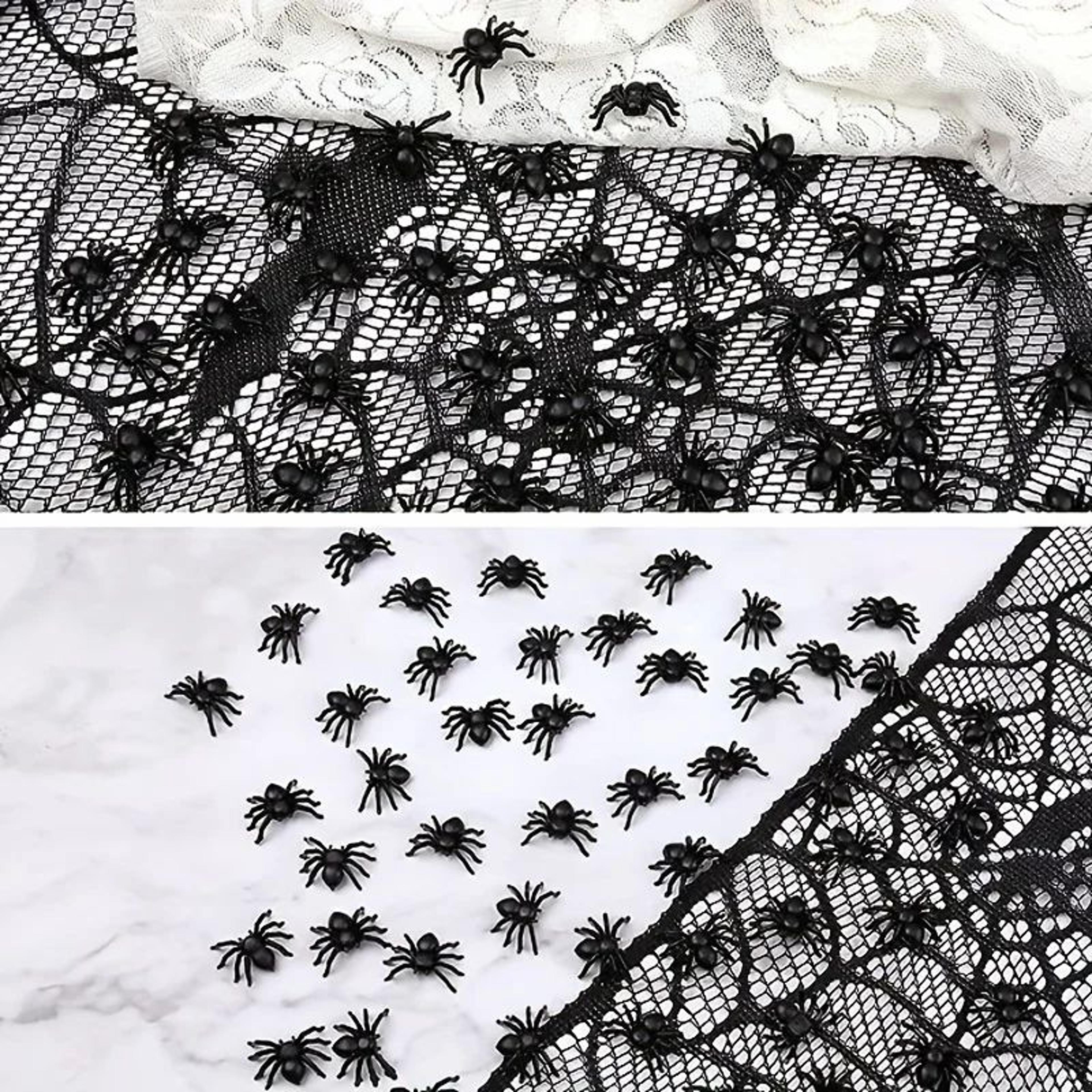 Realistic Mini Black Spider Halloween Decor 2