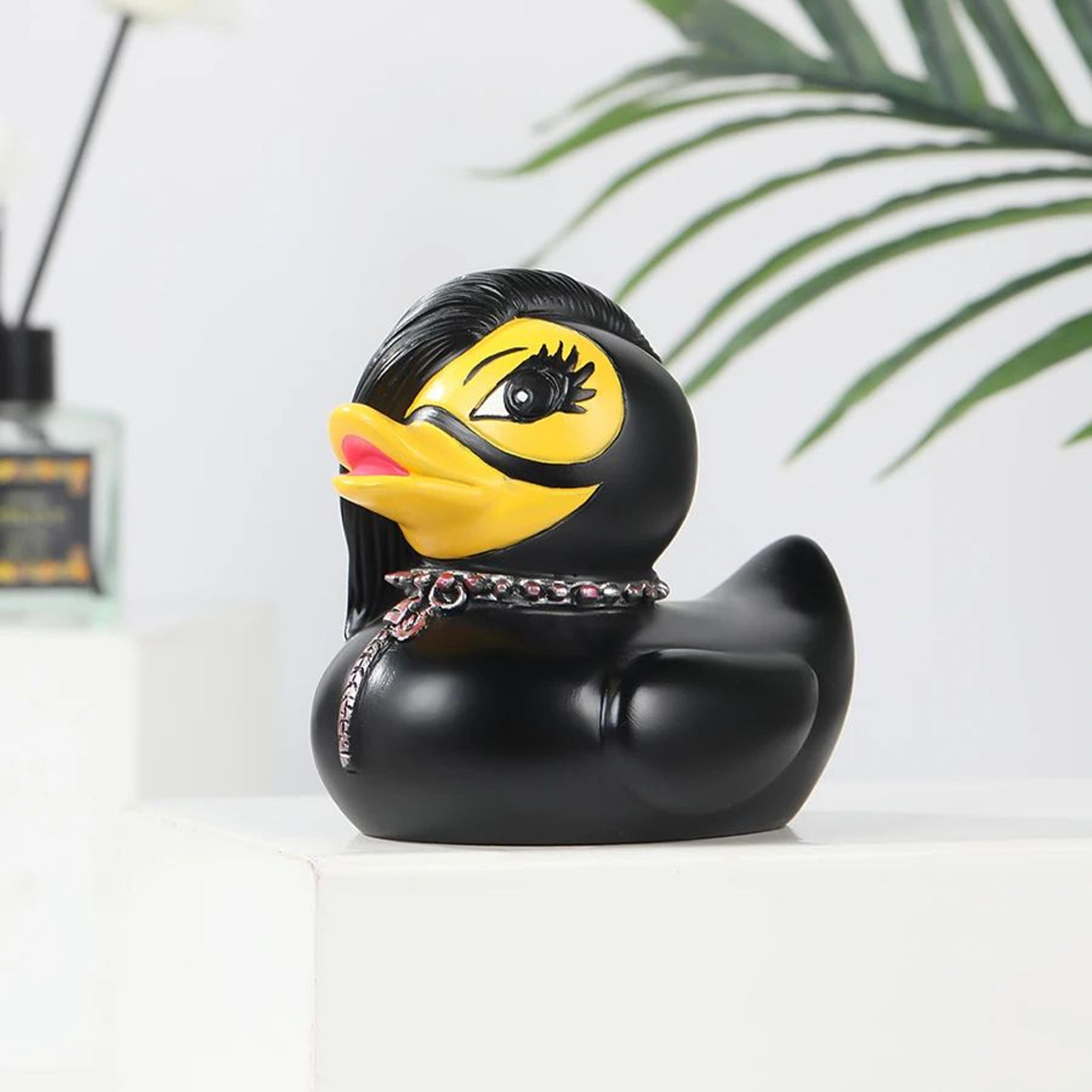 Dark Gothic Duck Resin Statue 7