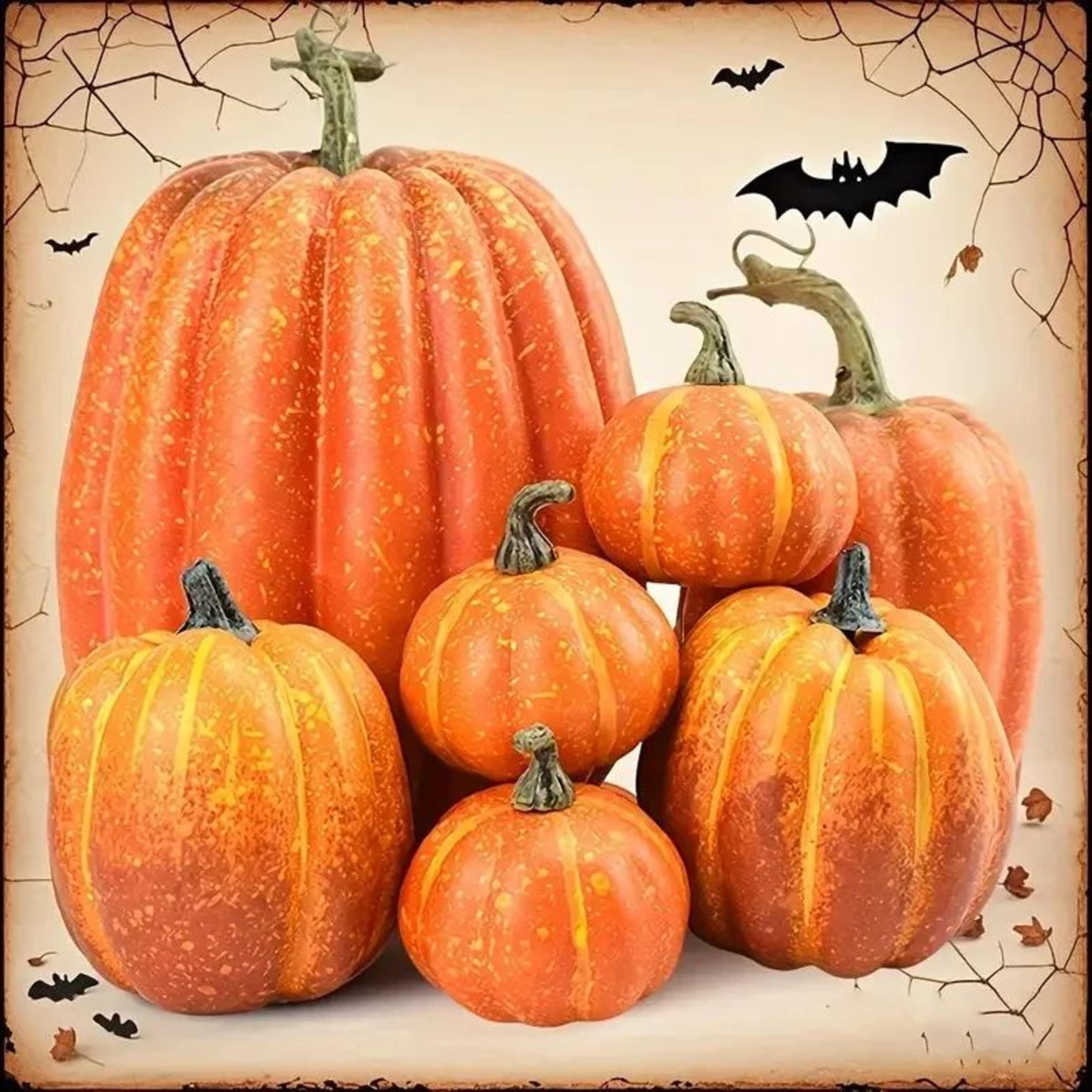 Autumn Artificial Pumpkin Decor Set 0