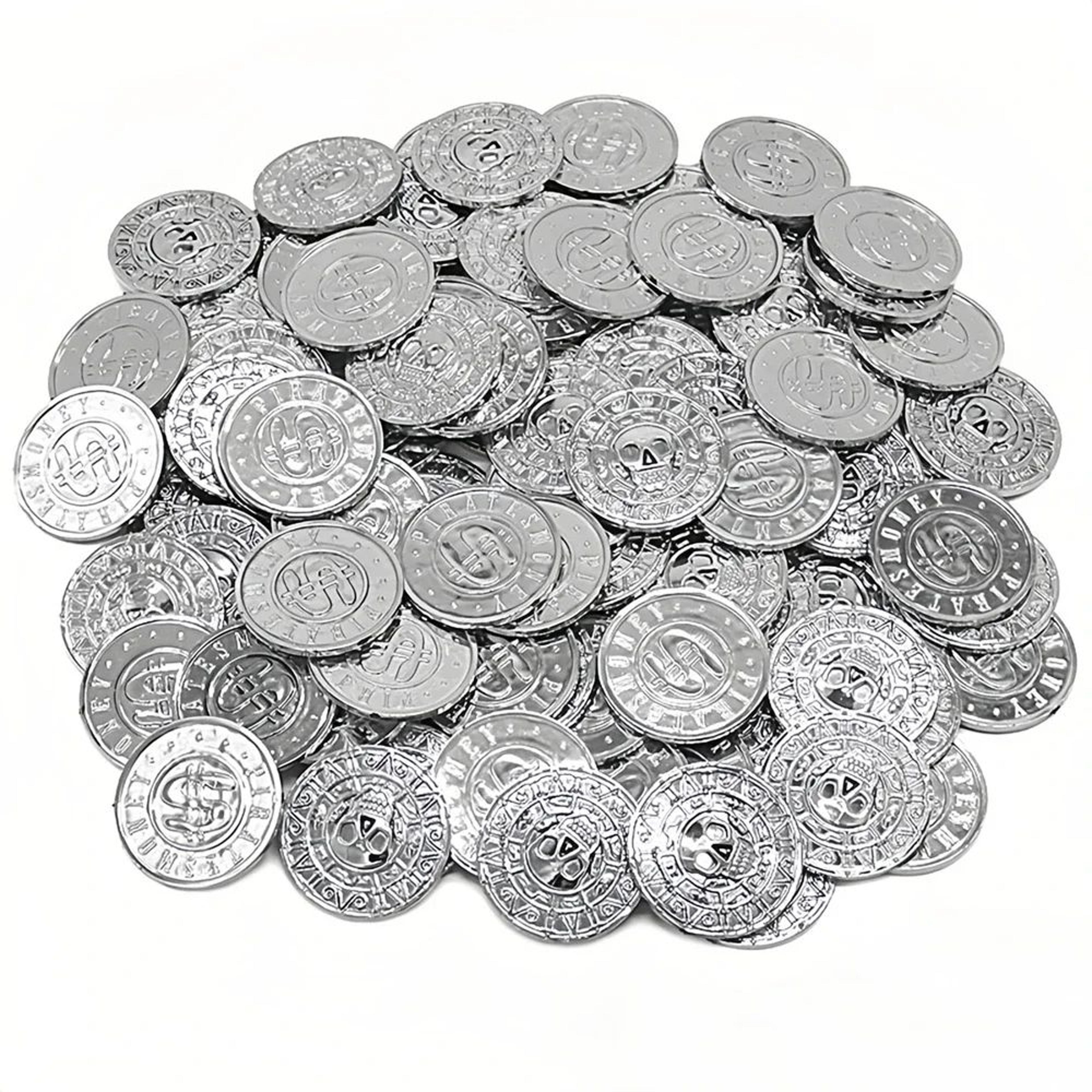 Retro Pirate Treasure Coin Set 8