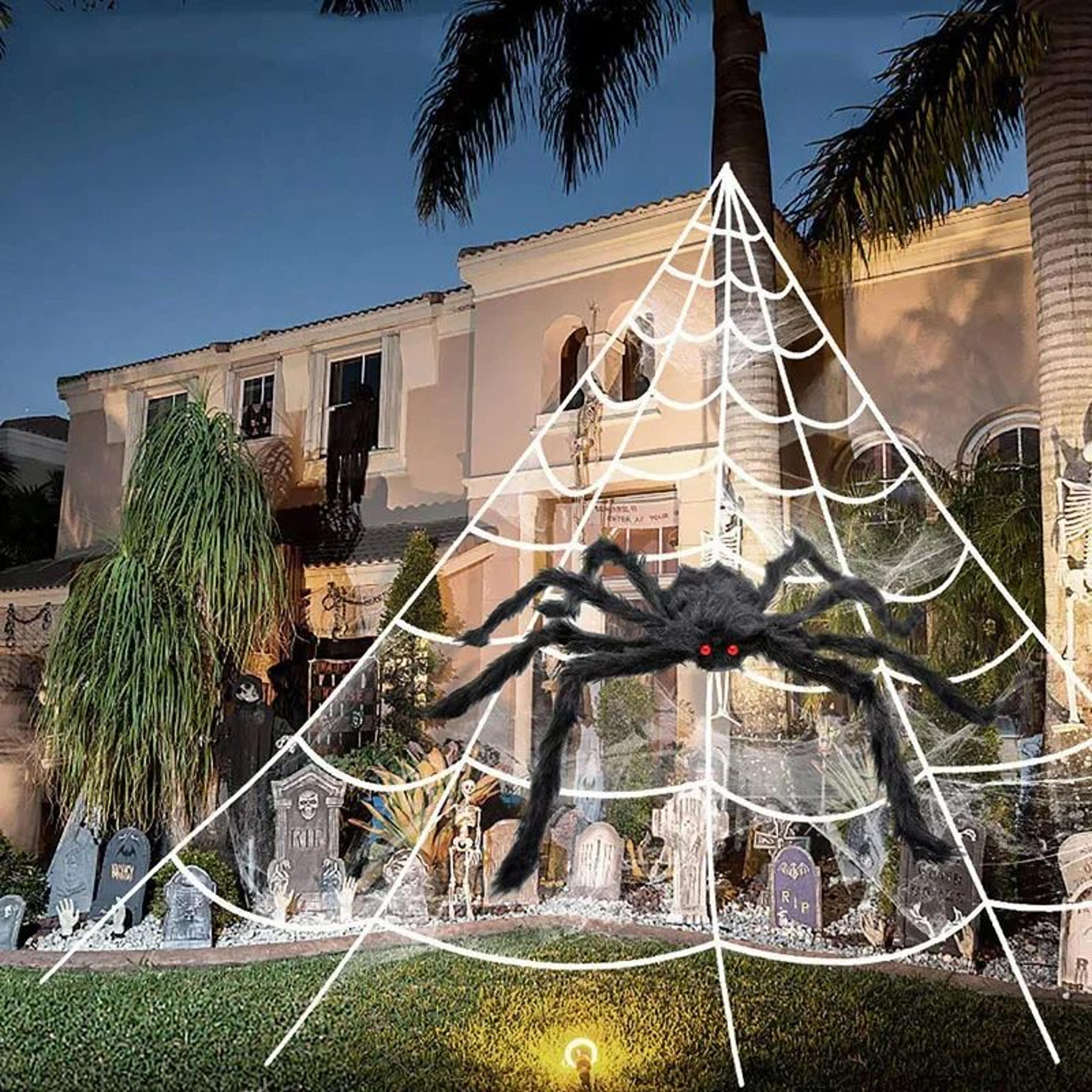 Giant Black Halloween Spider Decoration 2