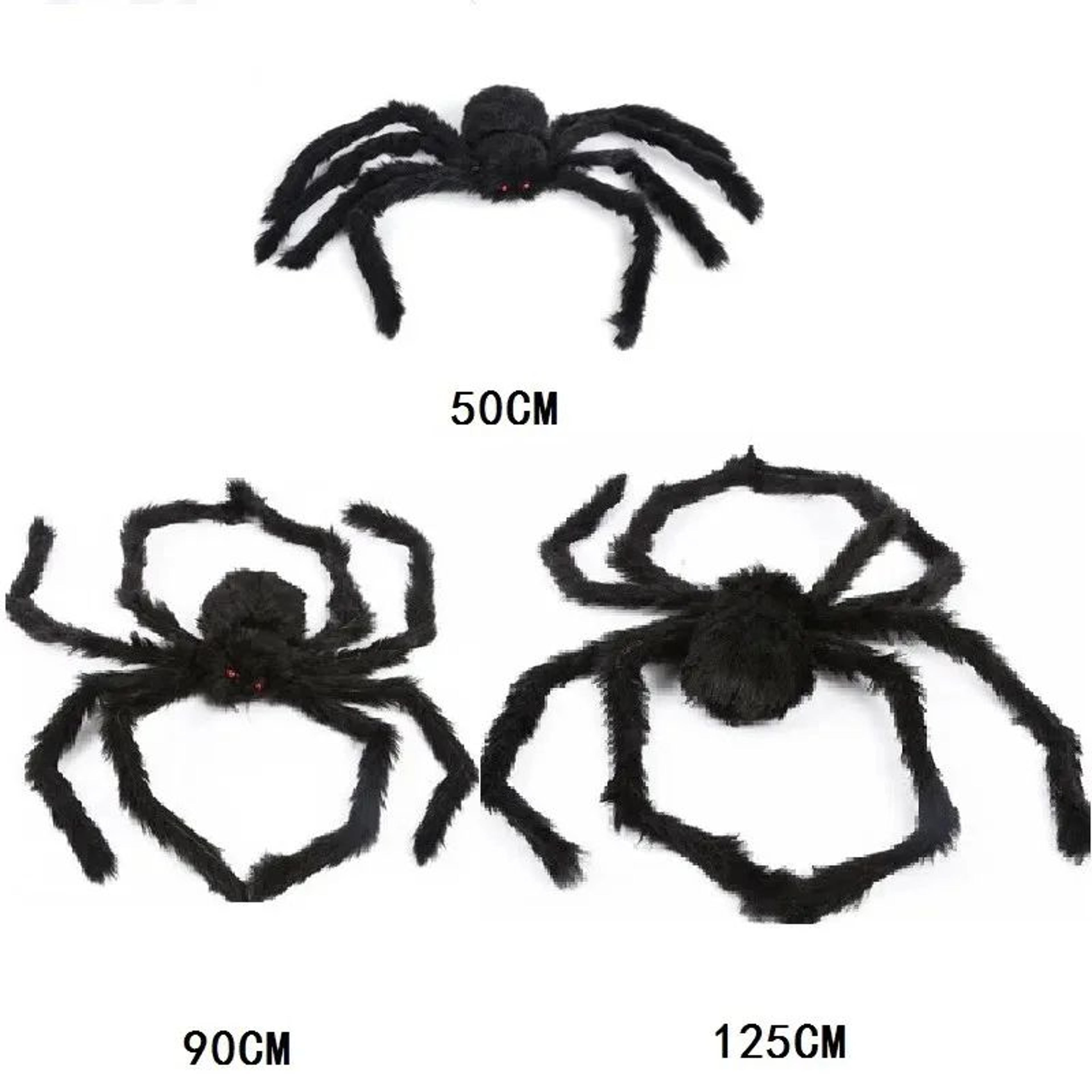 Oversized Creepy Plush Spider Decor 18
