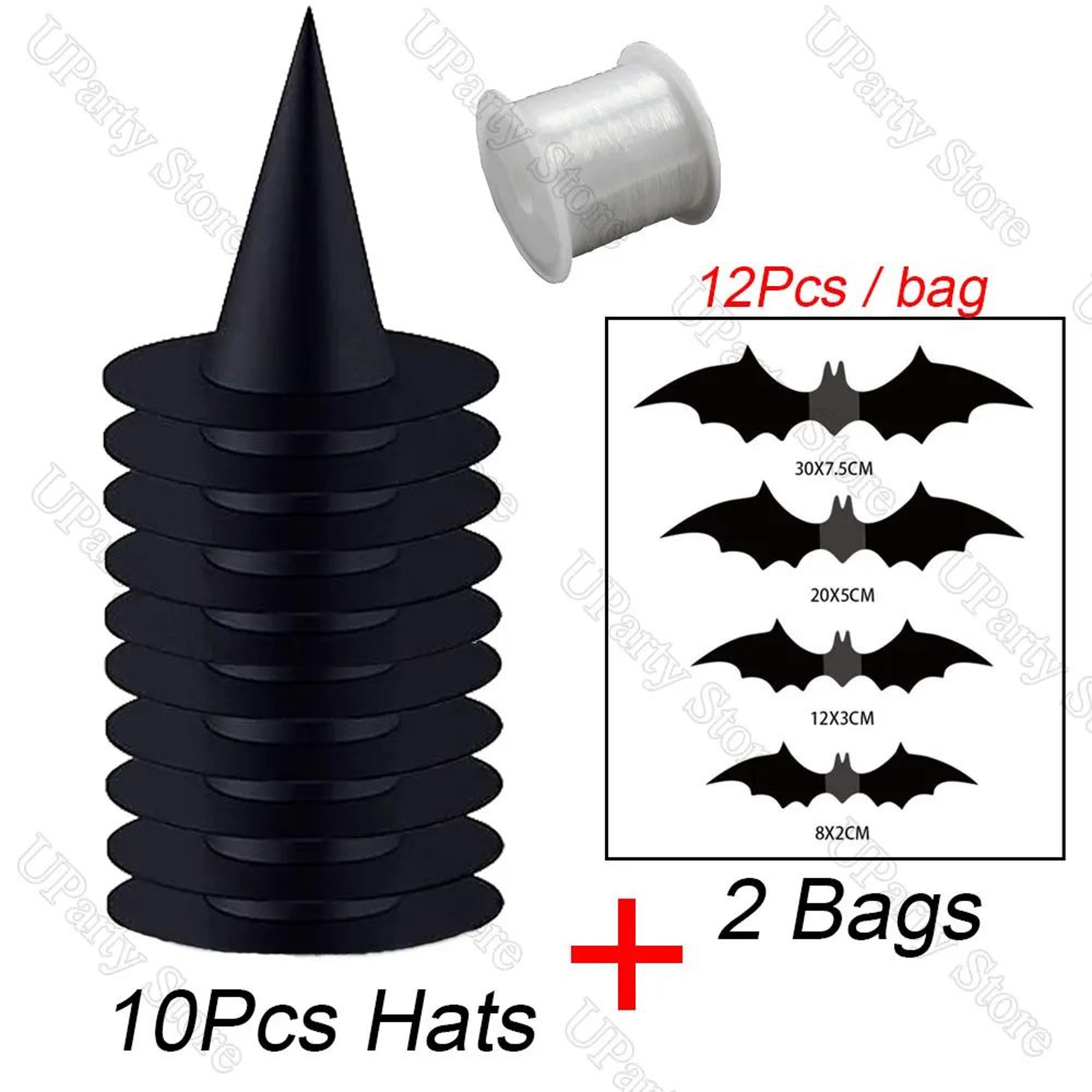 Hanging Black Witch Hat Decoration Set 9