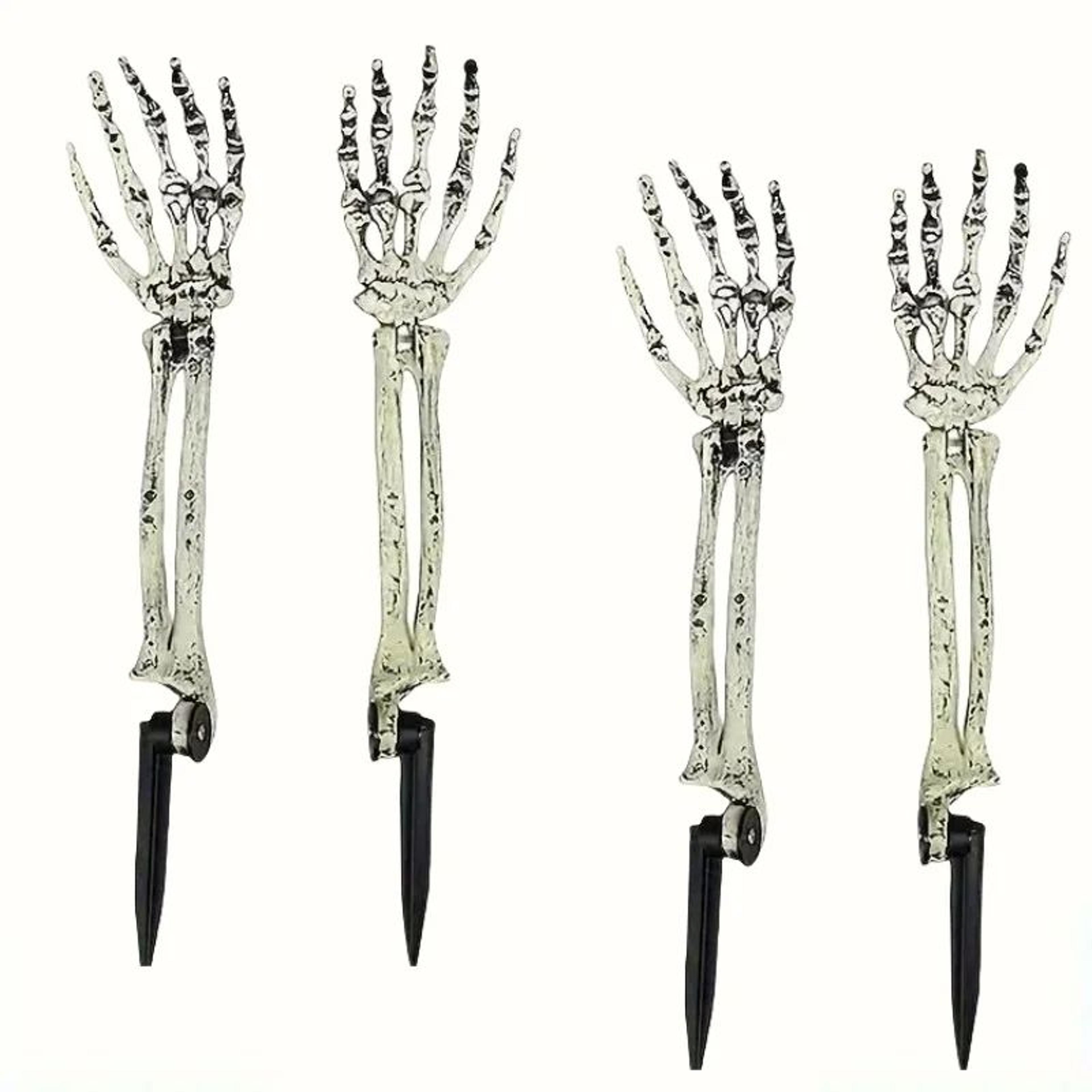 Skeleton Skull Hand Ground Stakes 10