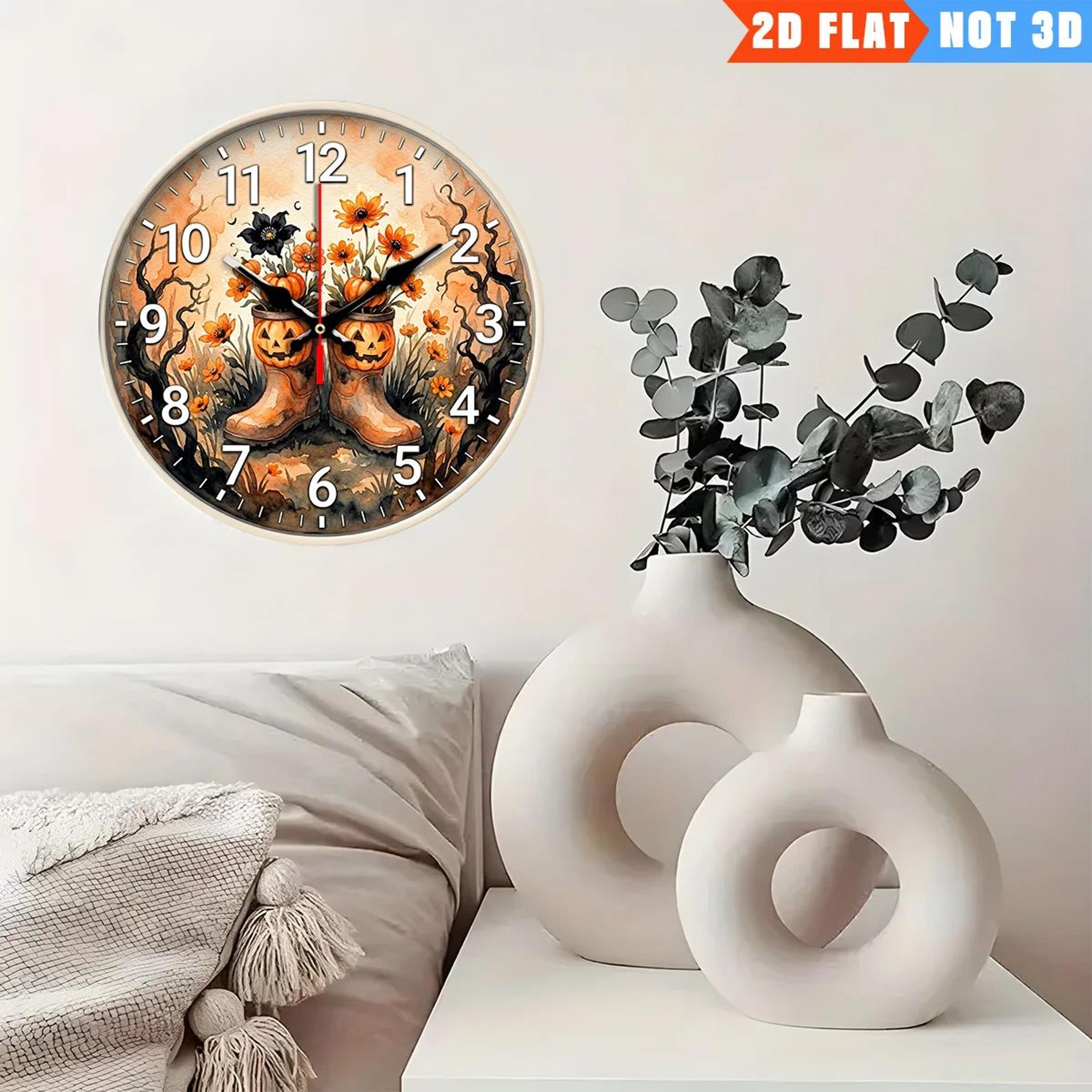Pumpkin Head Silent Wall Clock 3