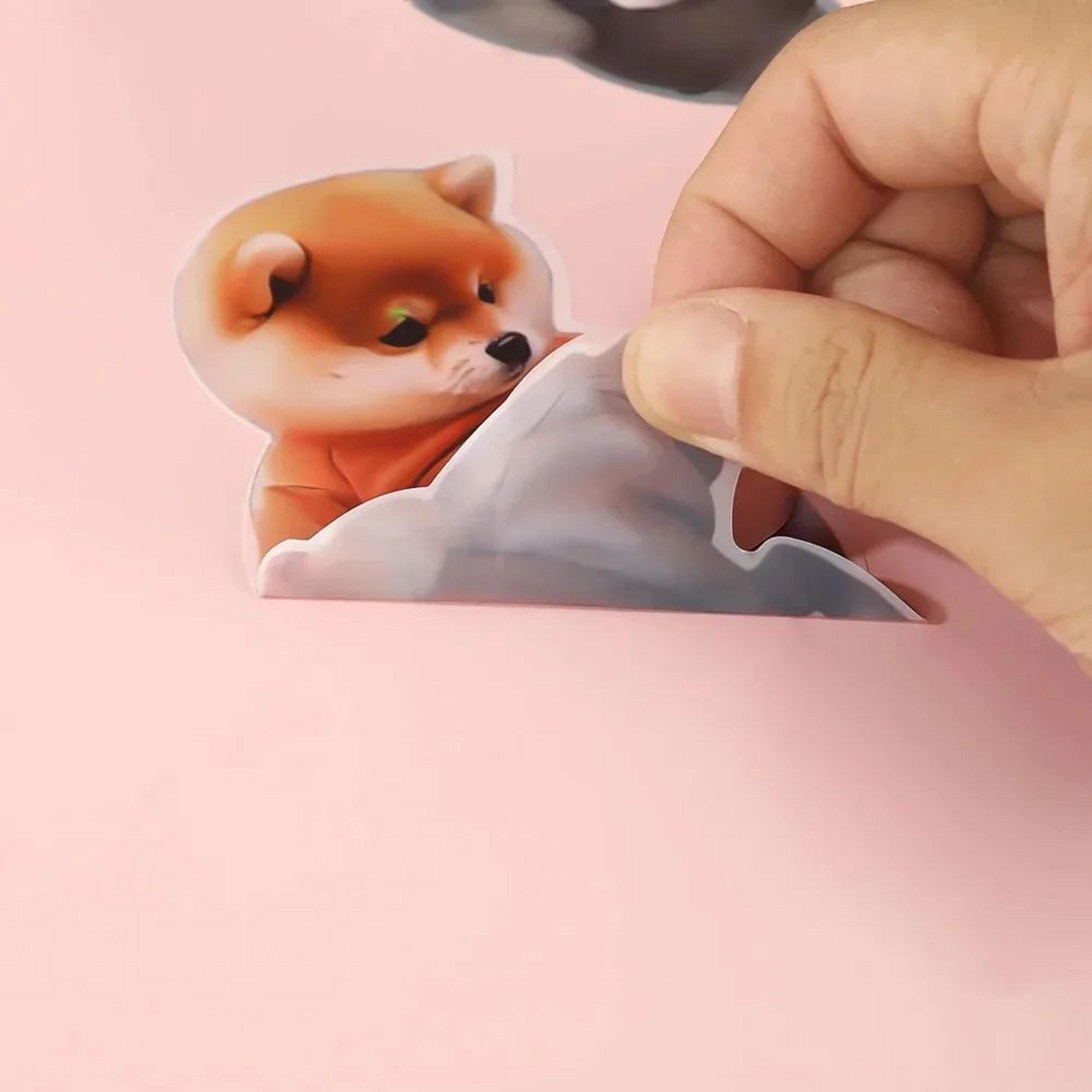 3D Chubby Shiba Inu Silicone Stickers 3