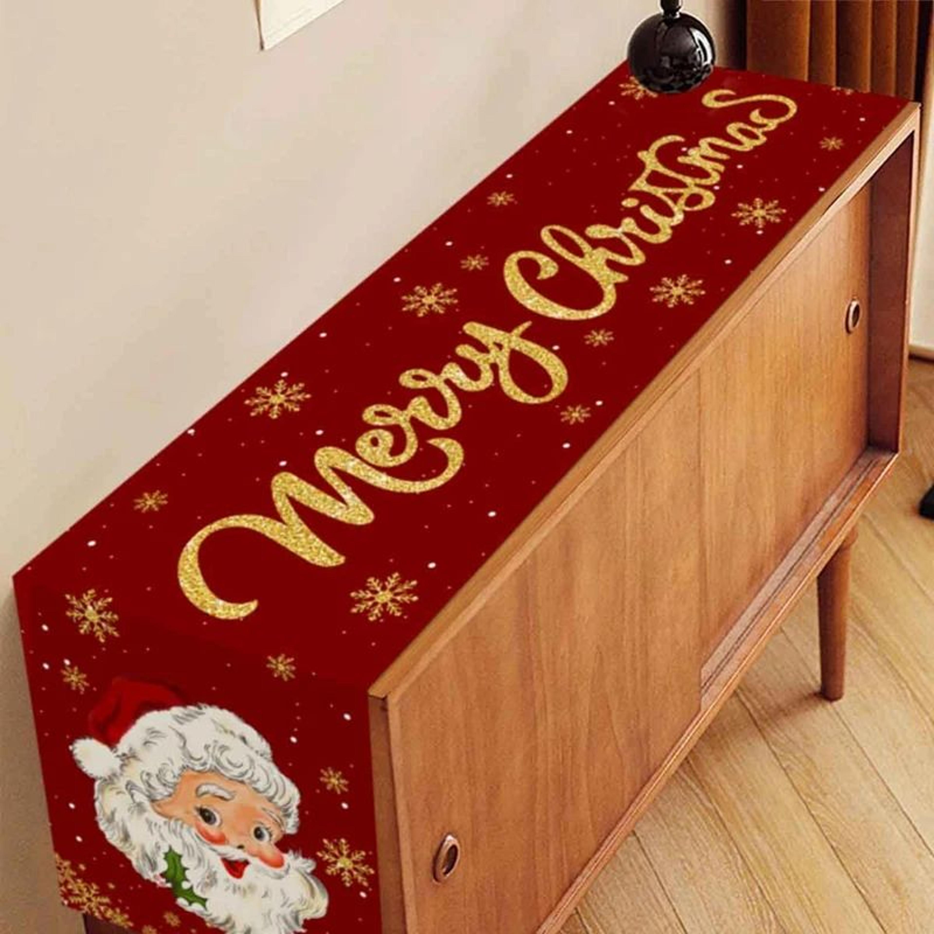 Santa Claus Christmas Table Runner 3