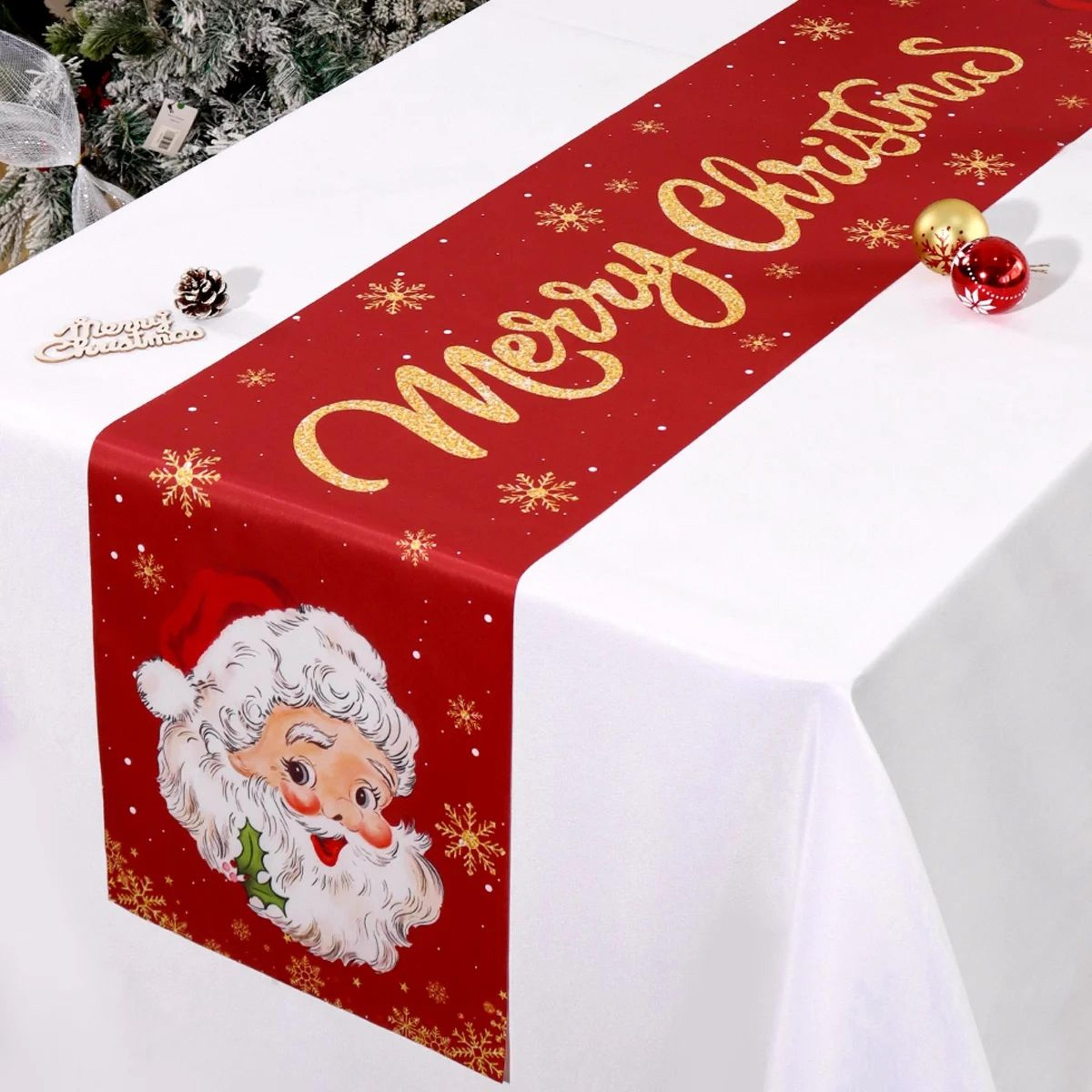 Santa Claus Christmas Table Runner 4