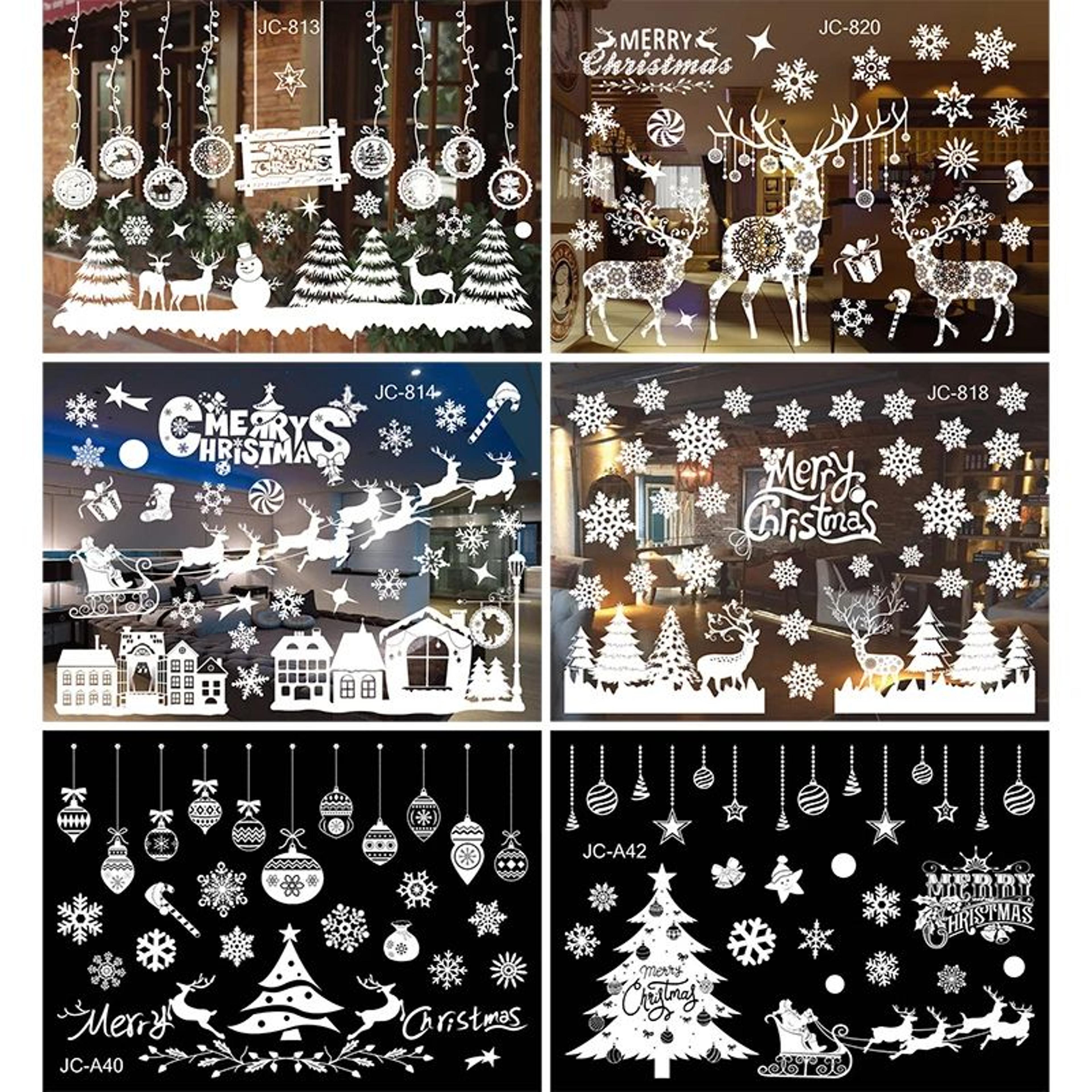 Christmas Window Stickers Holiday Wall Decals 5