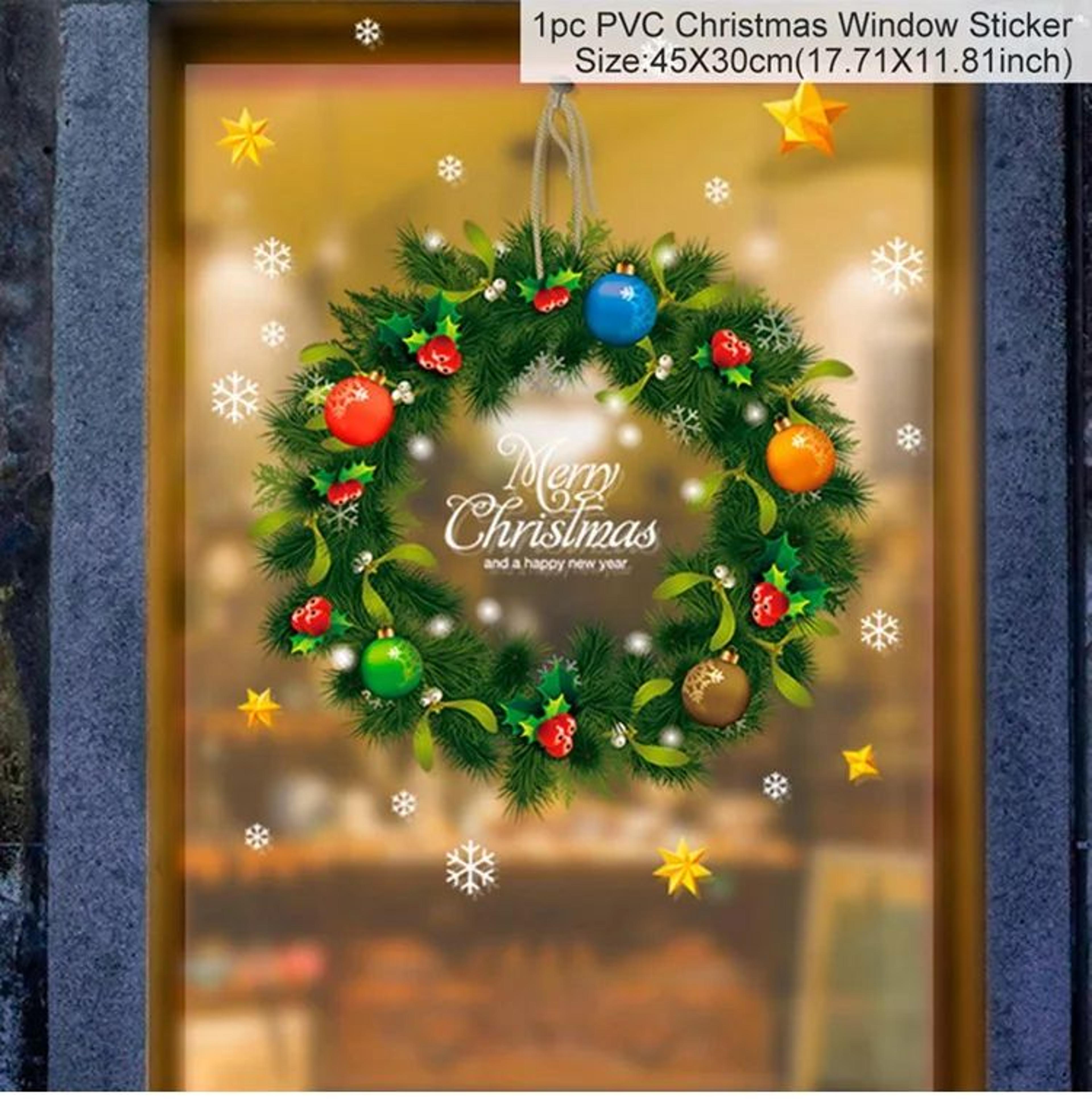 Christmas Window Stickers Holiday Wall Decals 19