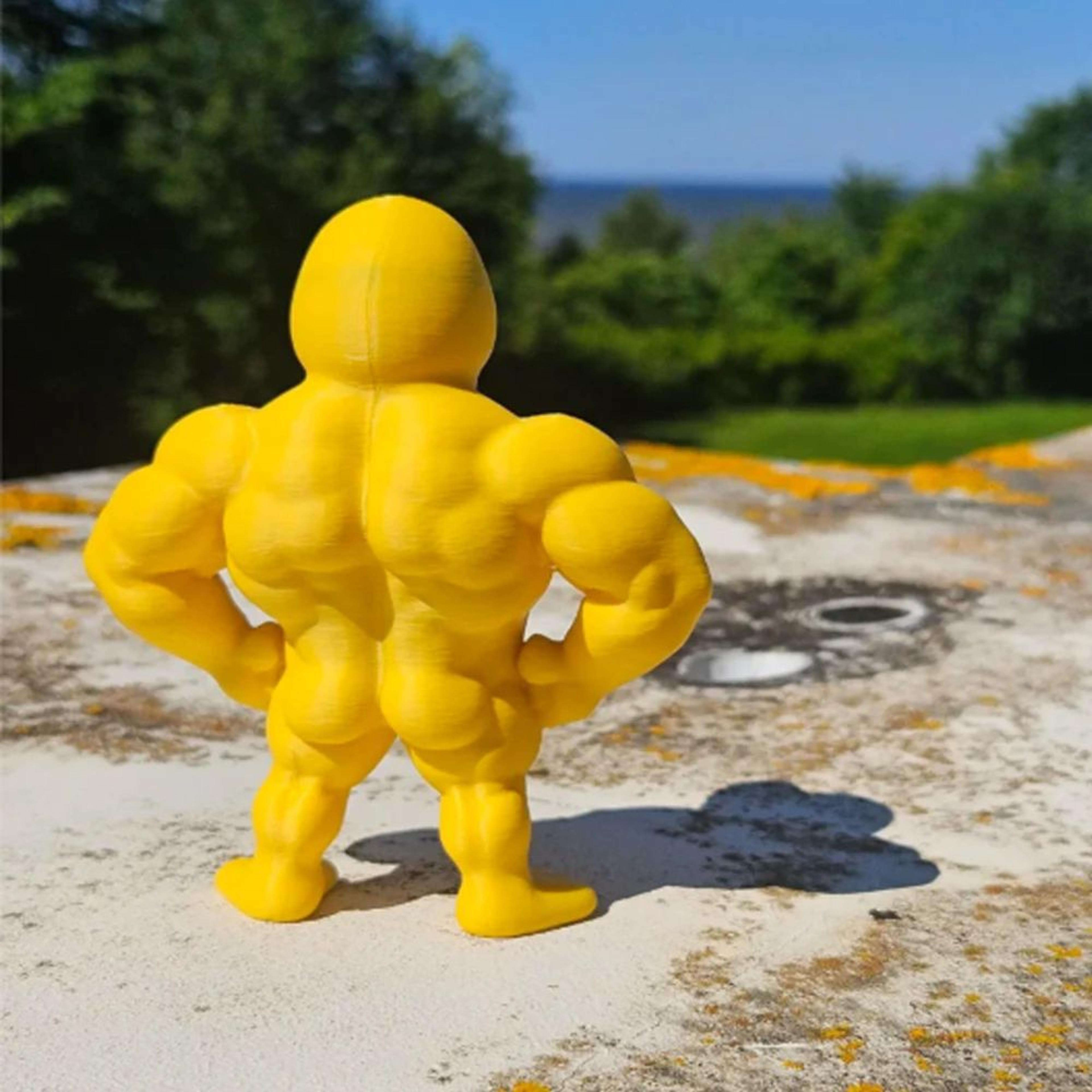 Muscle Duck Statue Funny Desk Decor 5