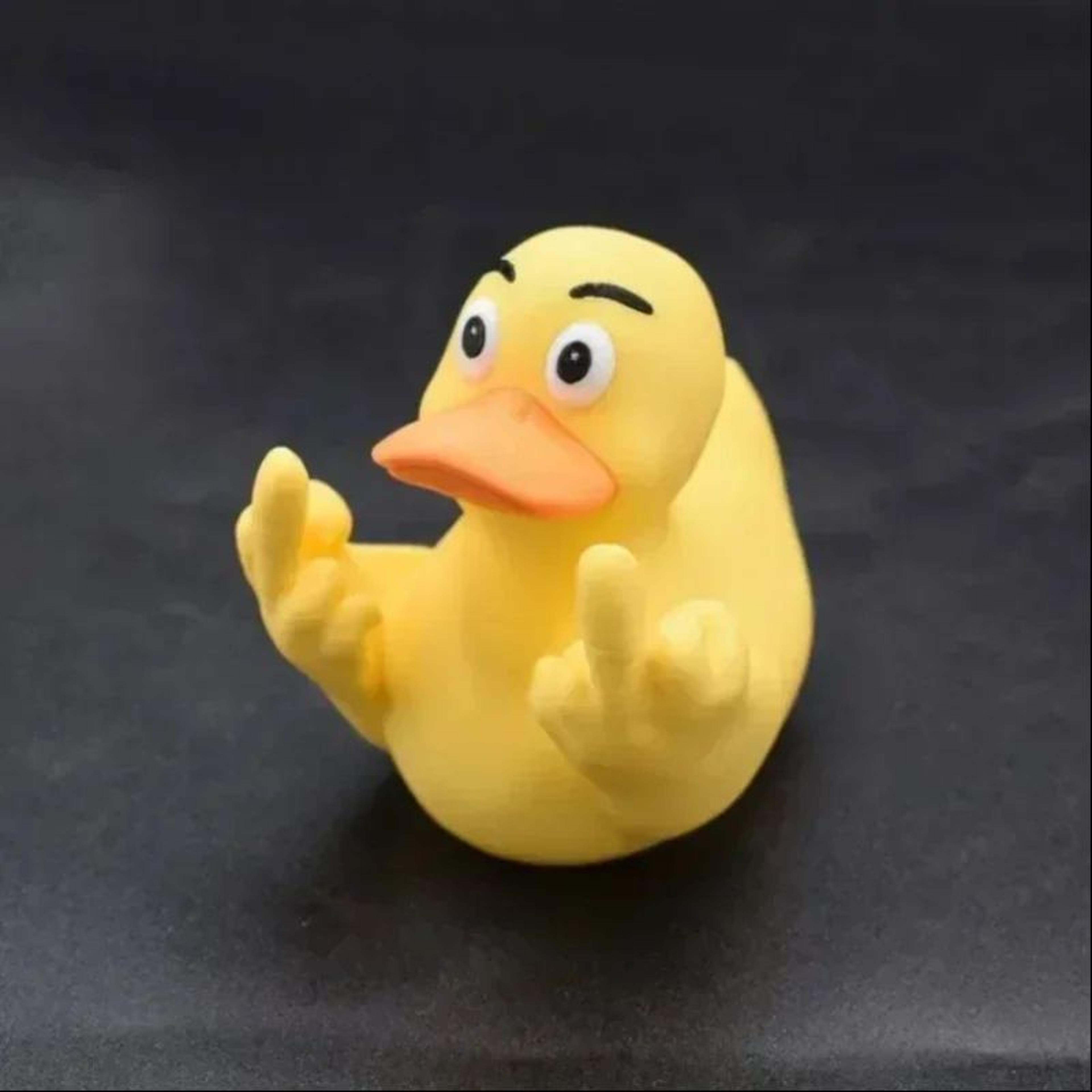 Funny Middle Finger Duck Statue 3