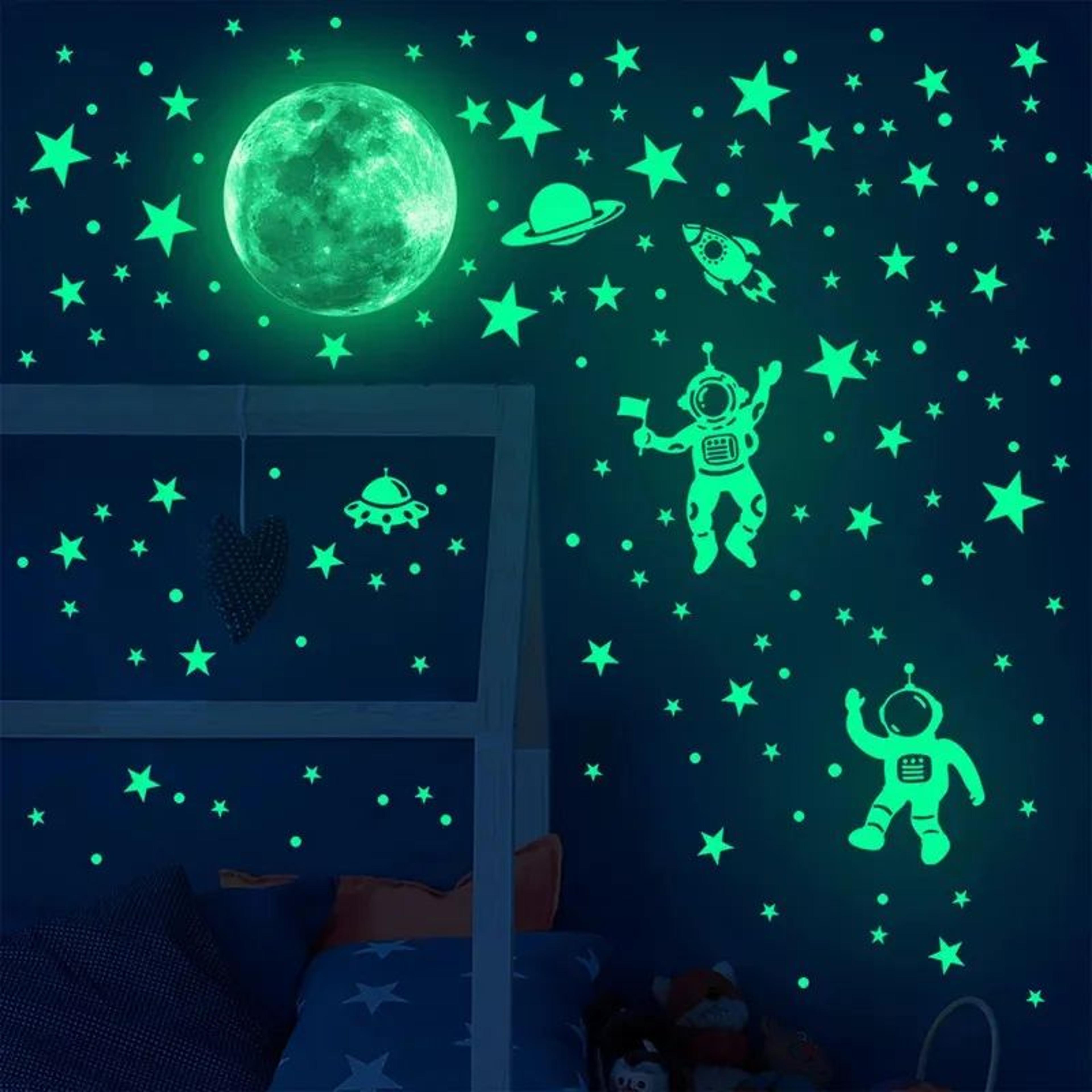 Glow In The Dark Star And Moon Wall Decals 3