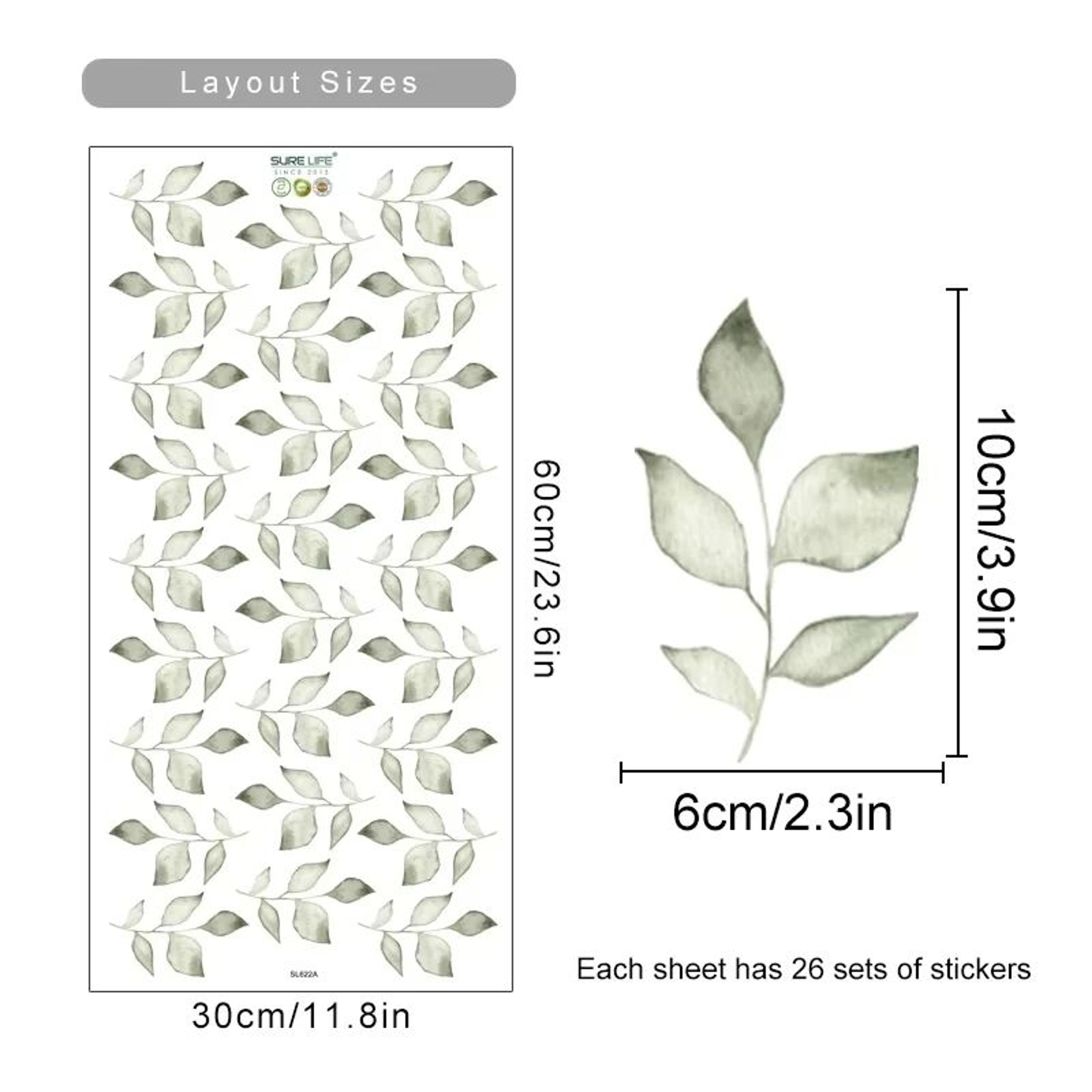 Boho Watercolor Flower Wall Decals 6