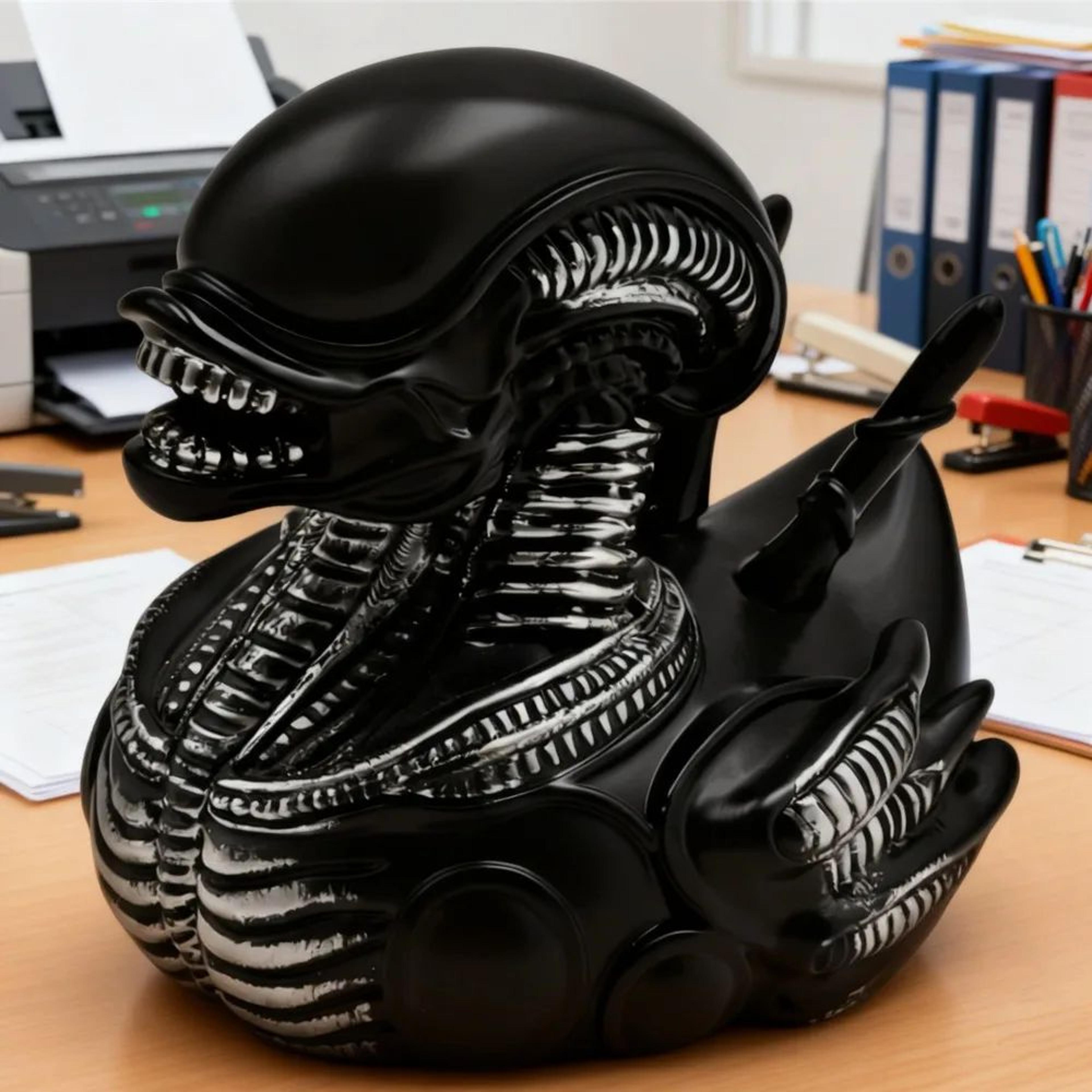 Funny Alien Duck Resin Figurine 6