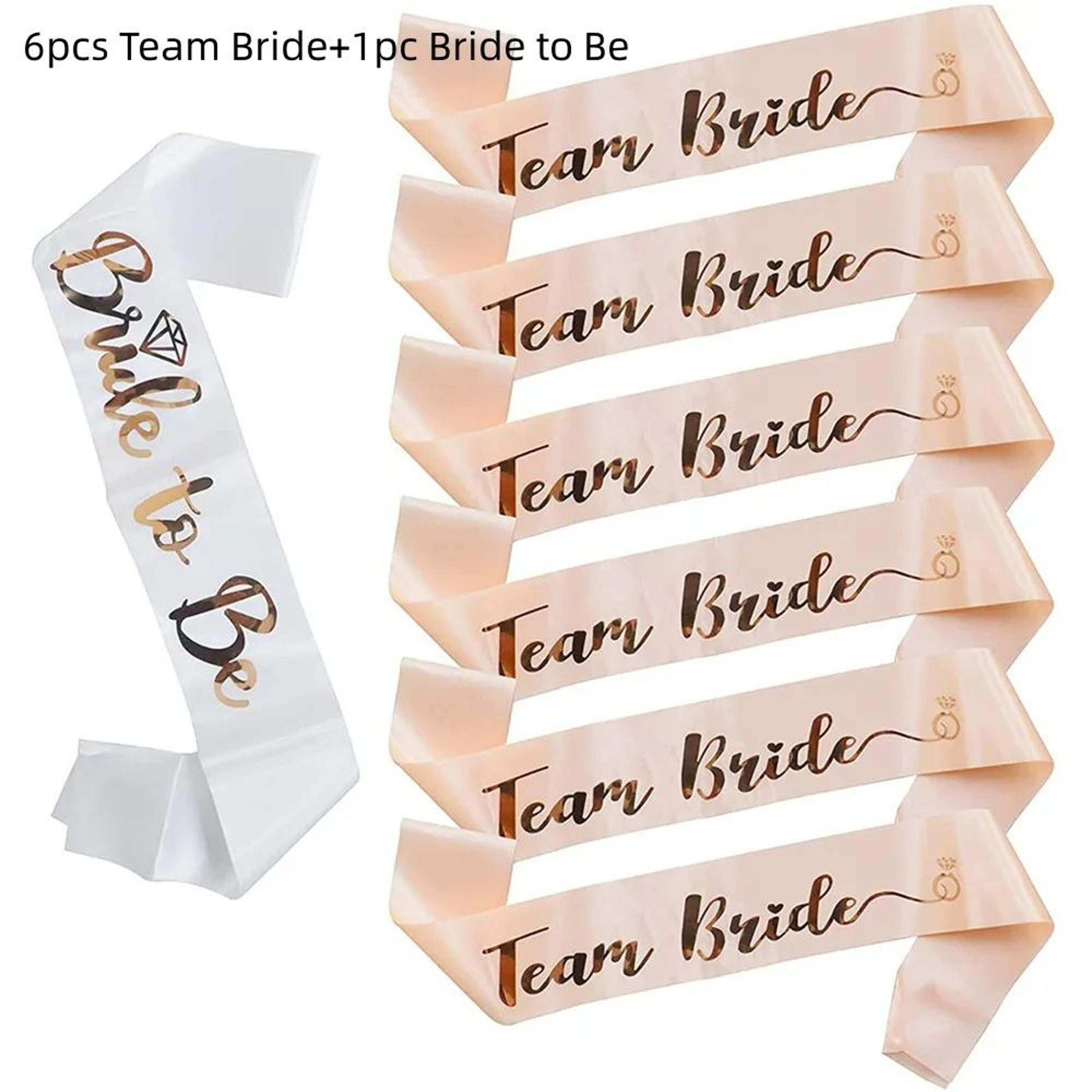 Rose Gold Bride To Be Sash Set 9