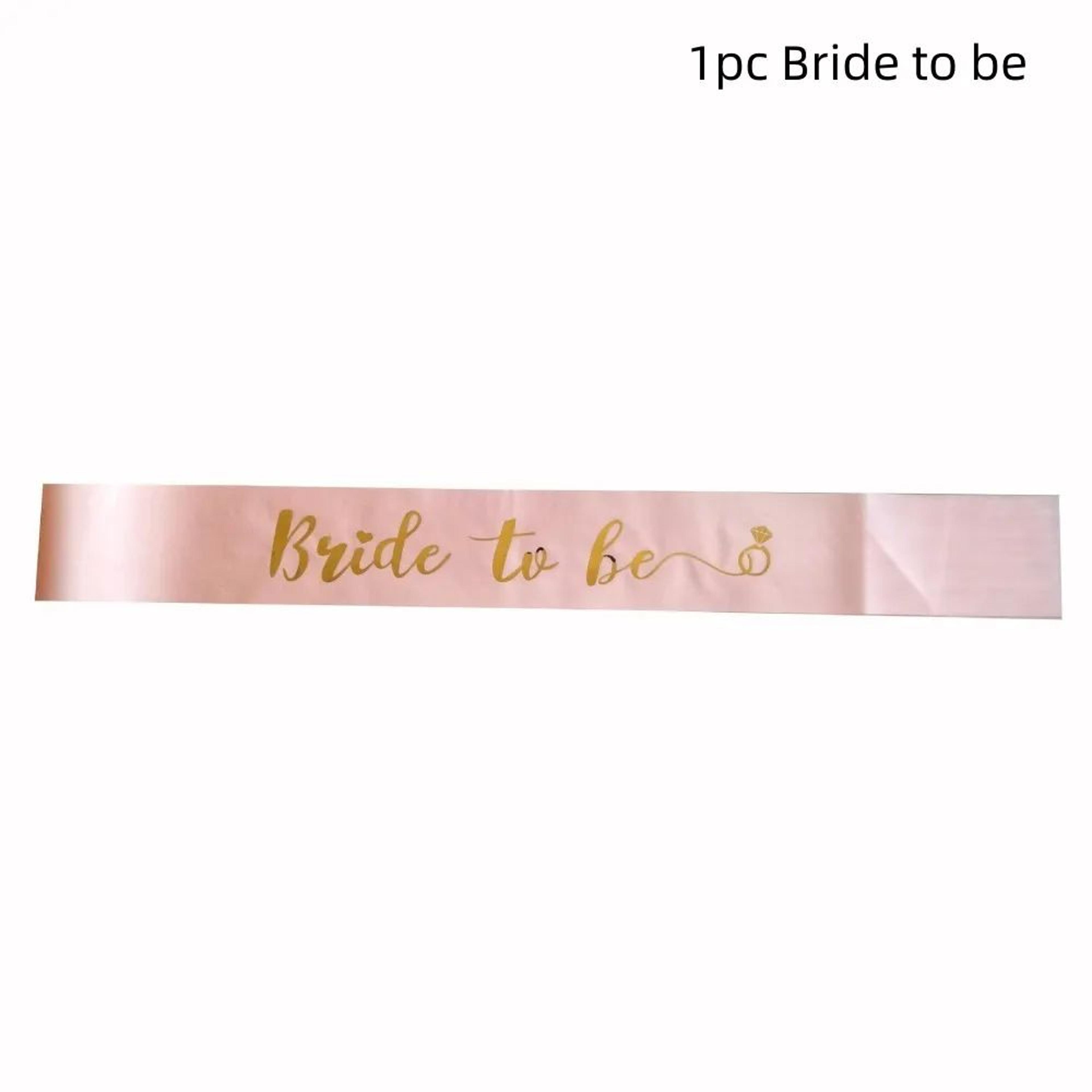 Rose Gold Bride To Be Sash Set 11