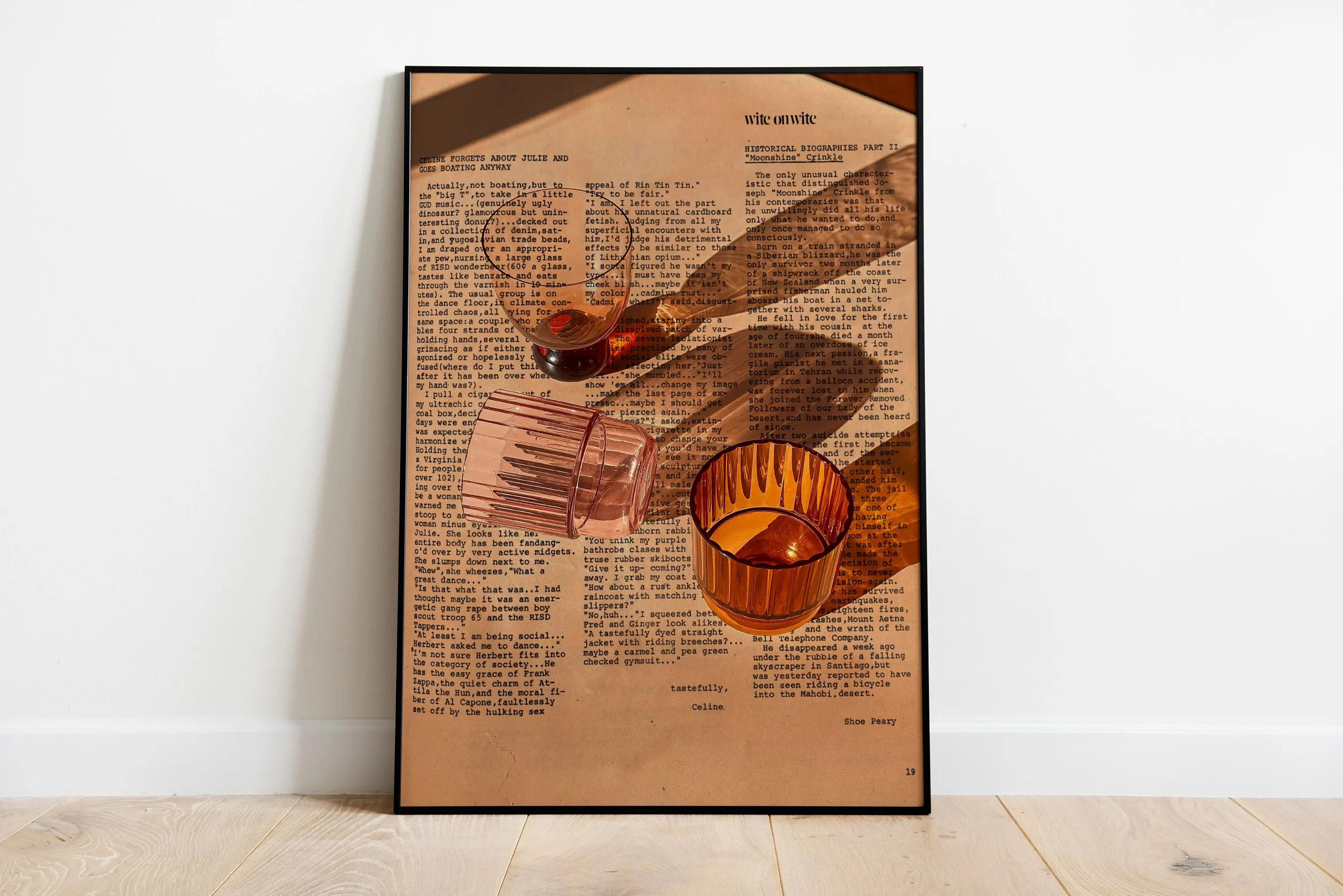 Amore Wine Glass Kitchen Wall Art 24