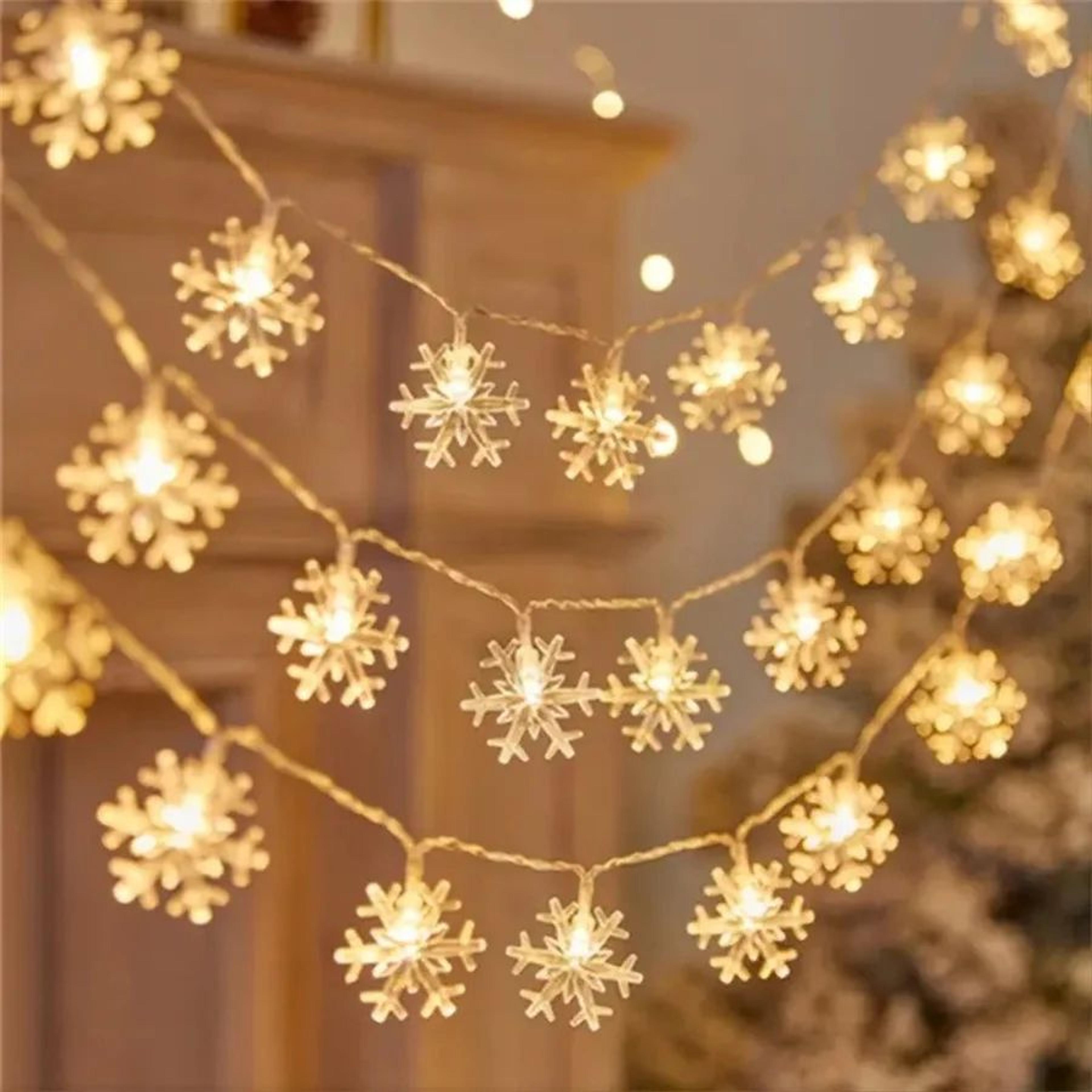 Snowflake LED Christmas String Lights 0