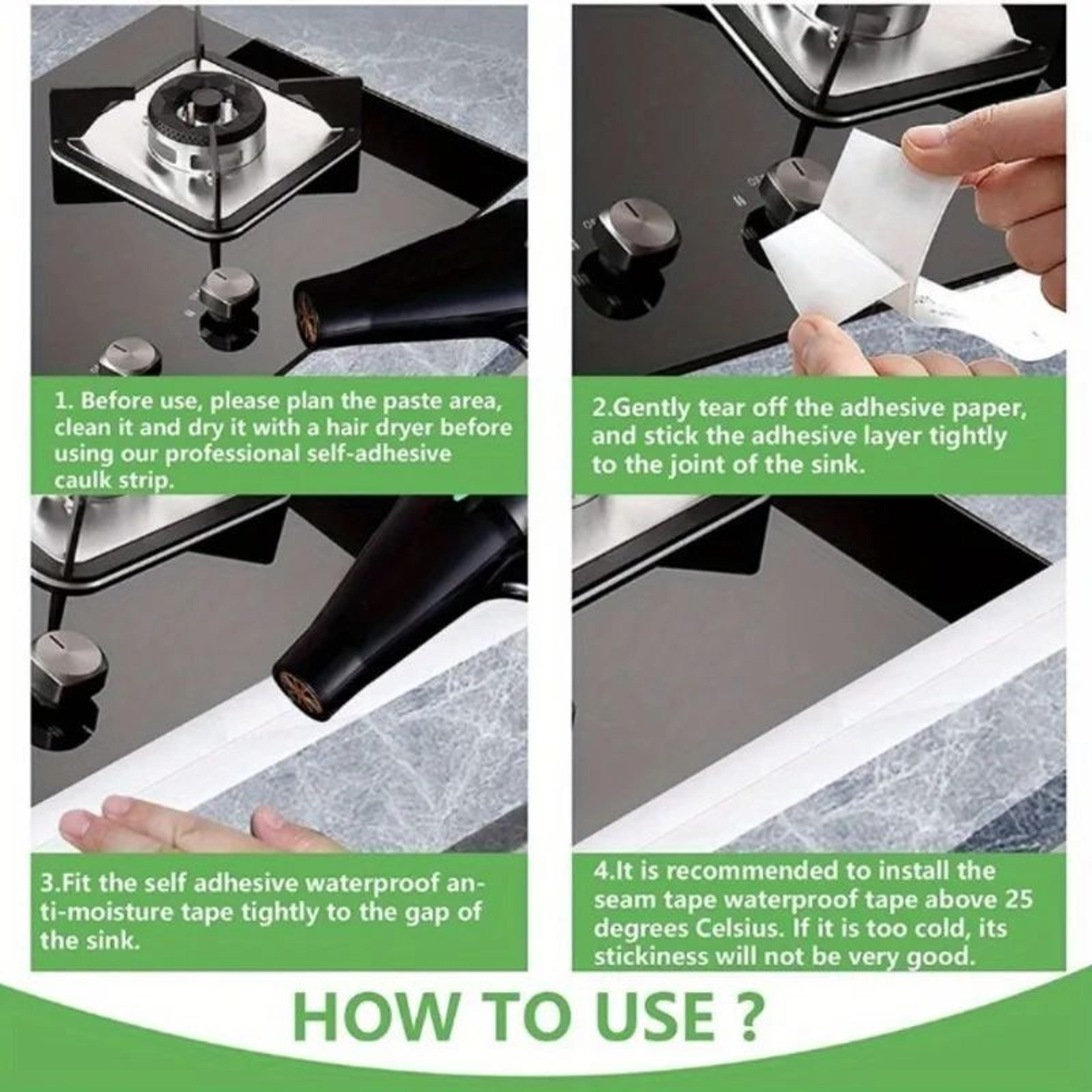 Waterproof Sink Edge Sealing Tape 3