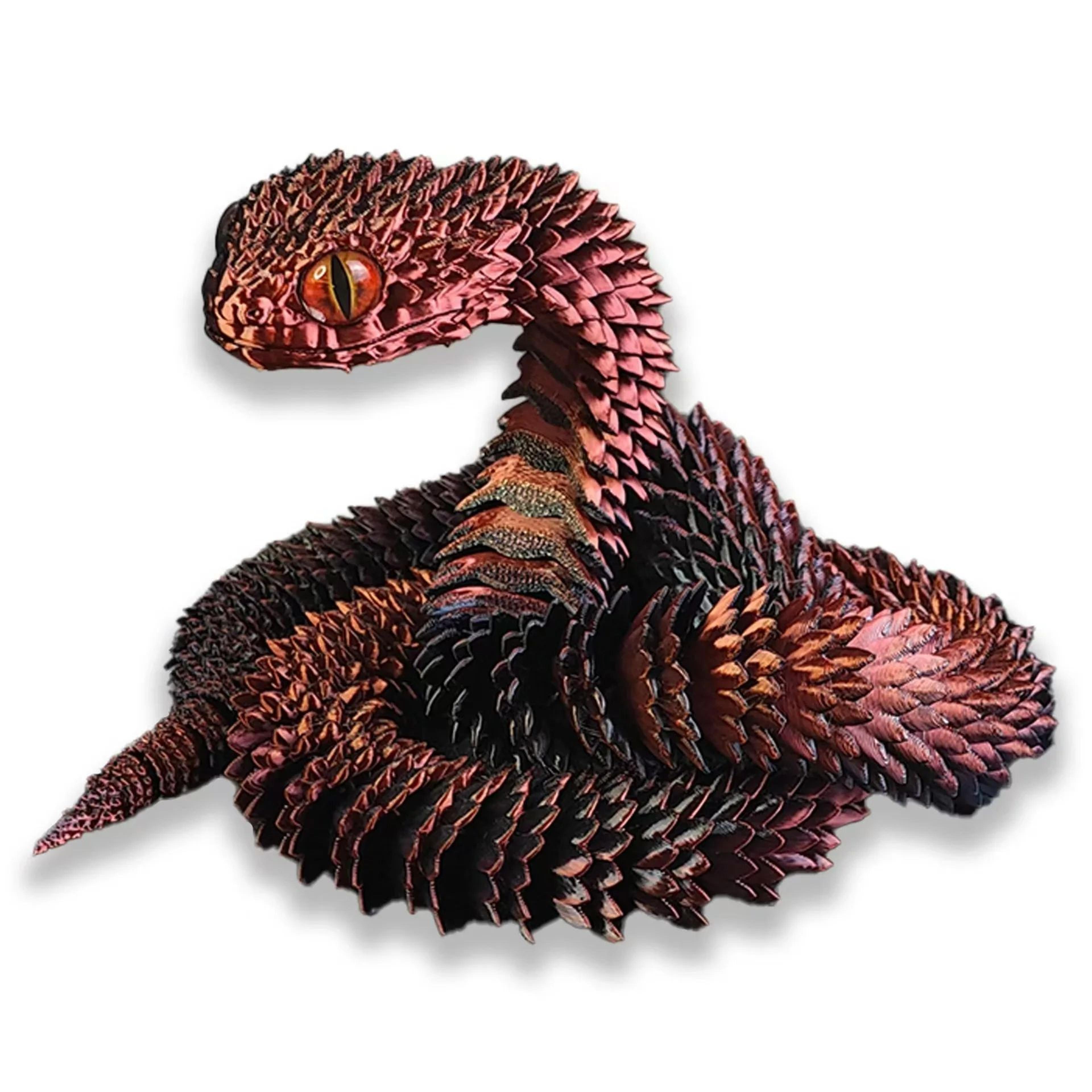 3D Printed Articulated Snake Figure 10