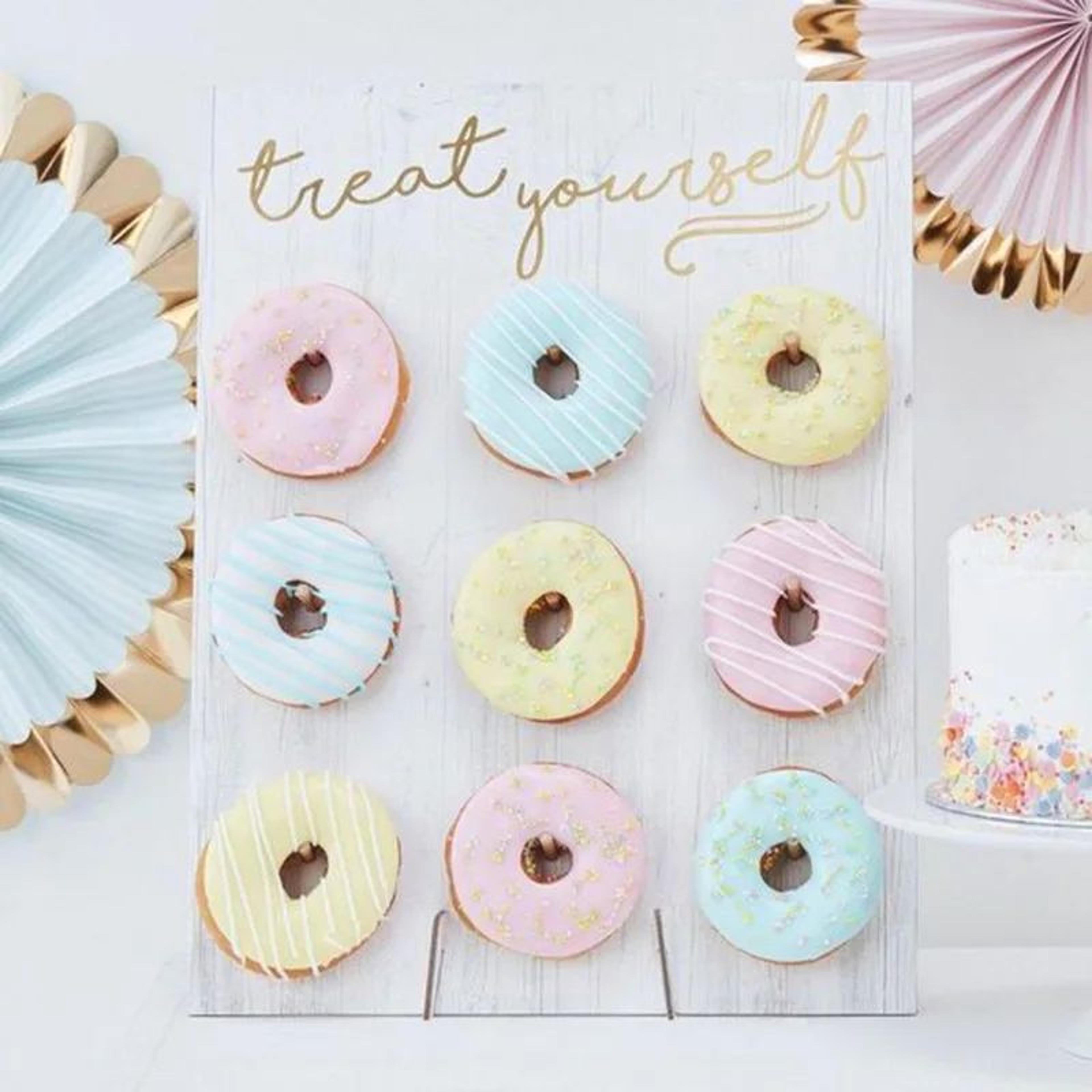 Wooden Donut Wall Dessert Stand 2