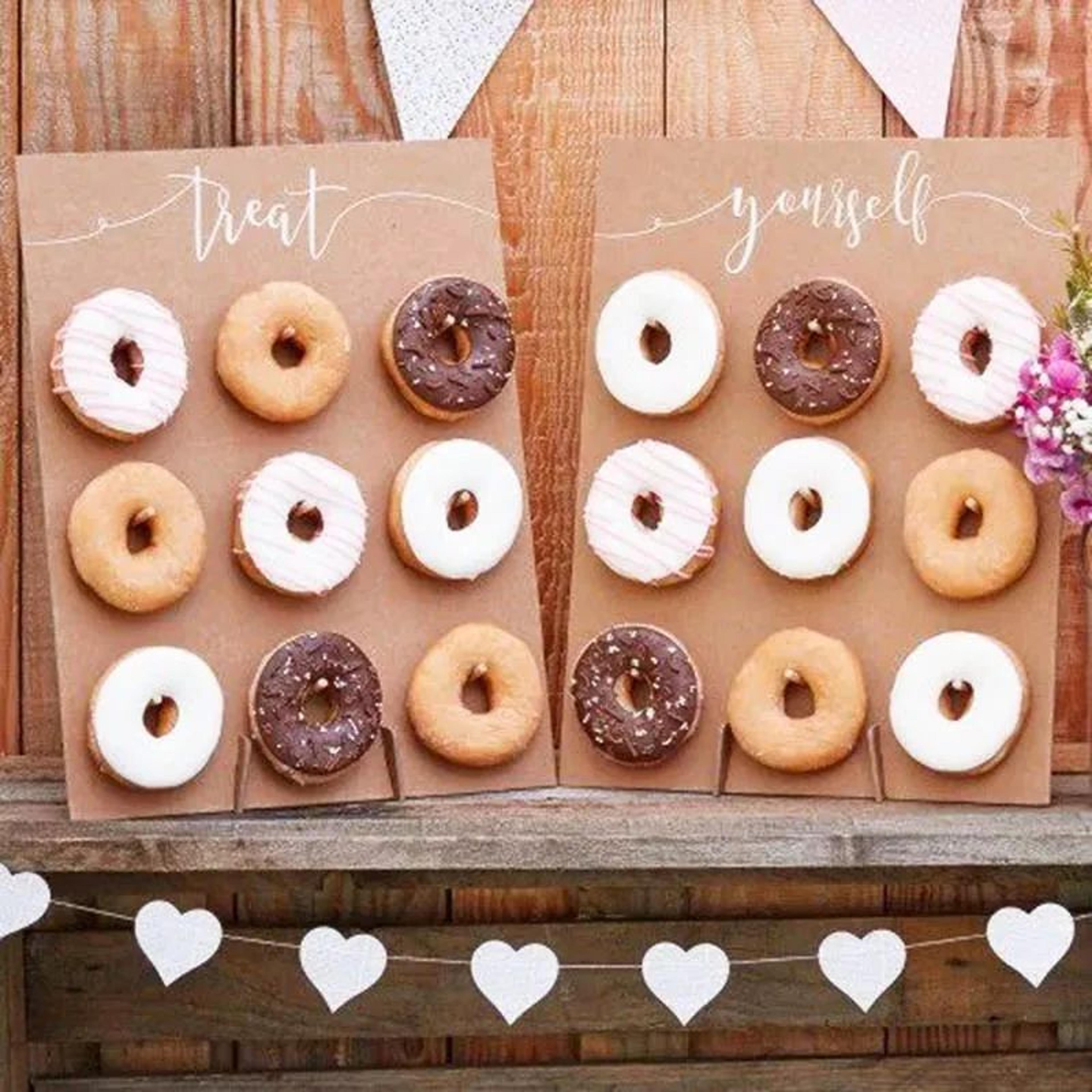 Wooden Donut Wall Dessert Stand 3