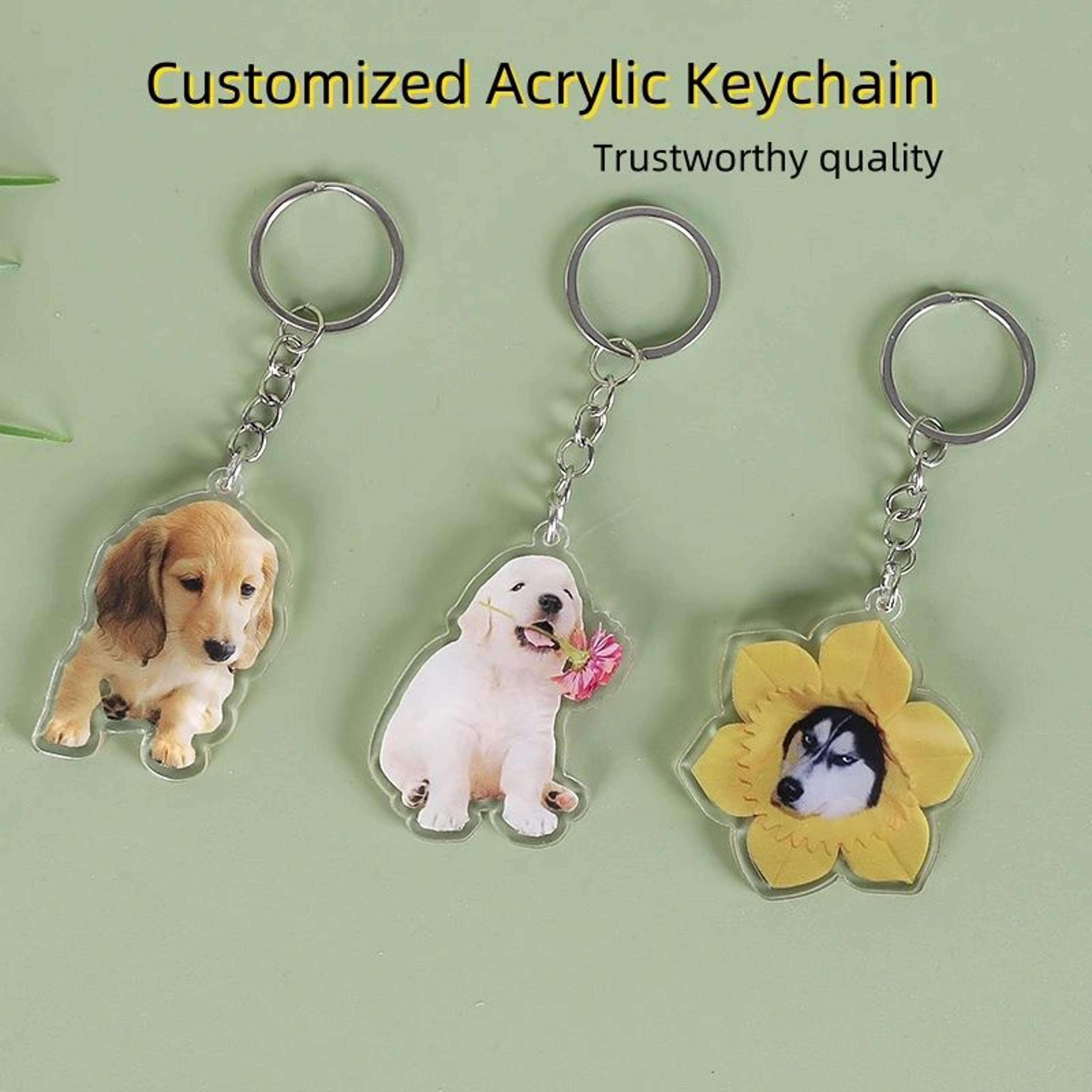 Transparent Anime Character Acrylic Keychain 0