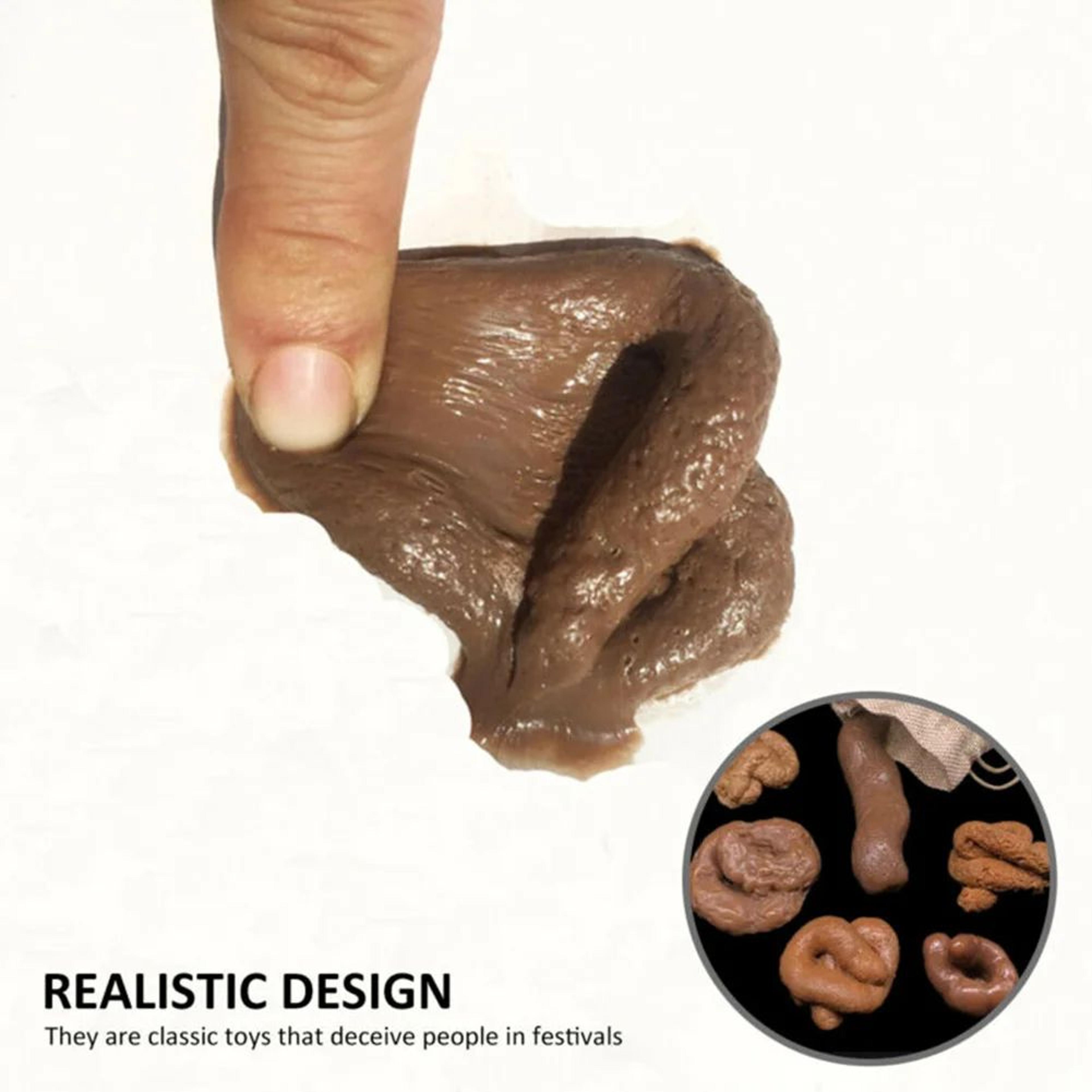 Realistic Fake Dog Poop Prank Set 4