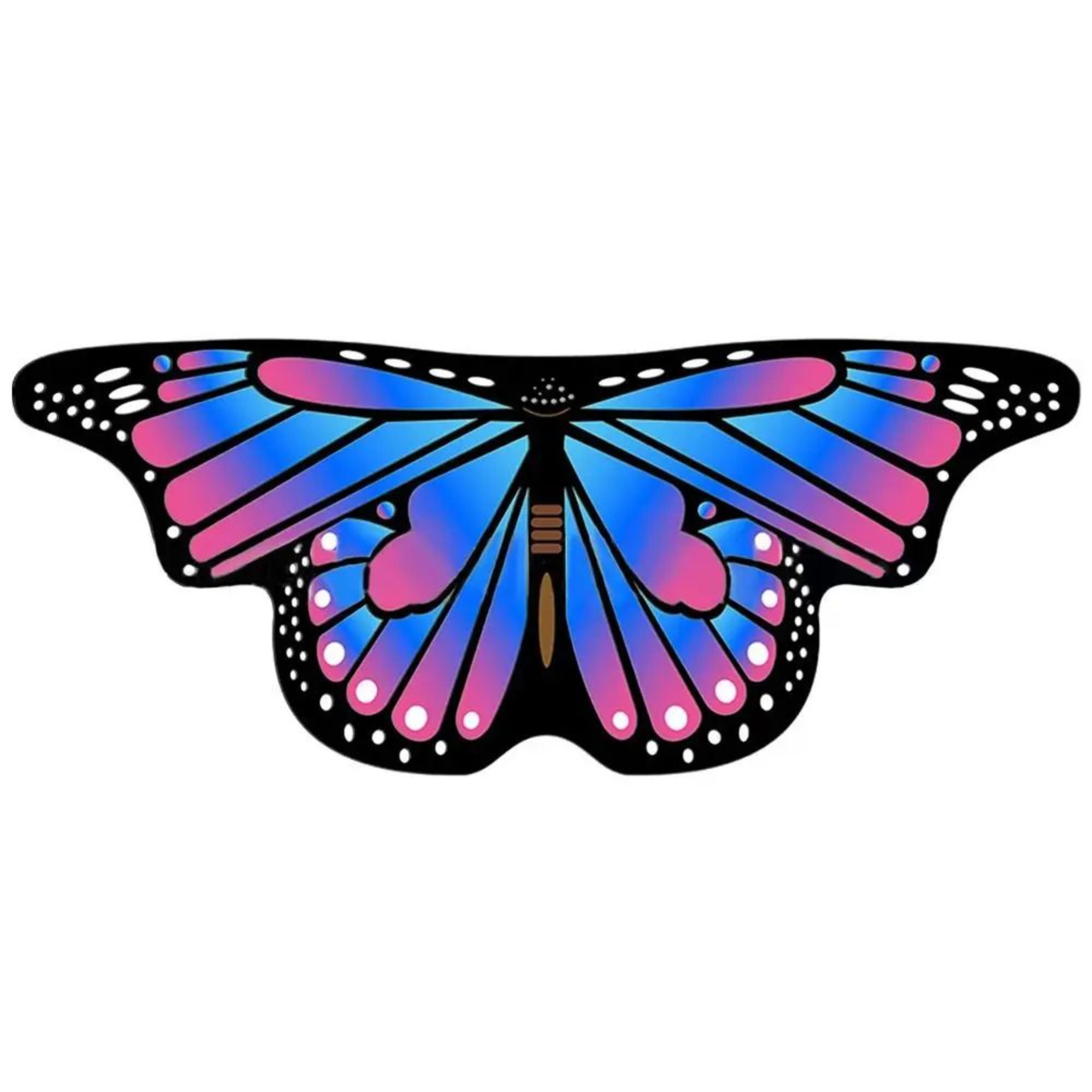 Colorful Butterfly Wings Fairy Cape 15
