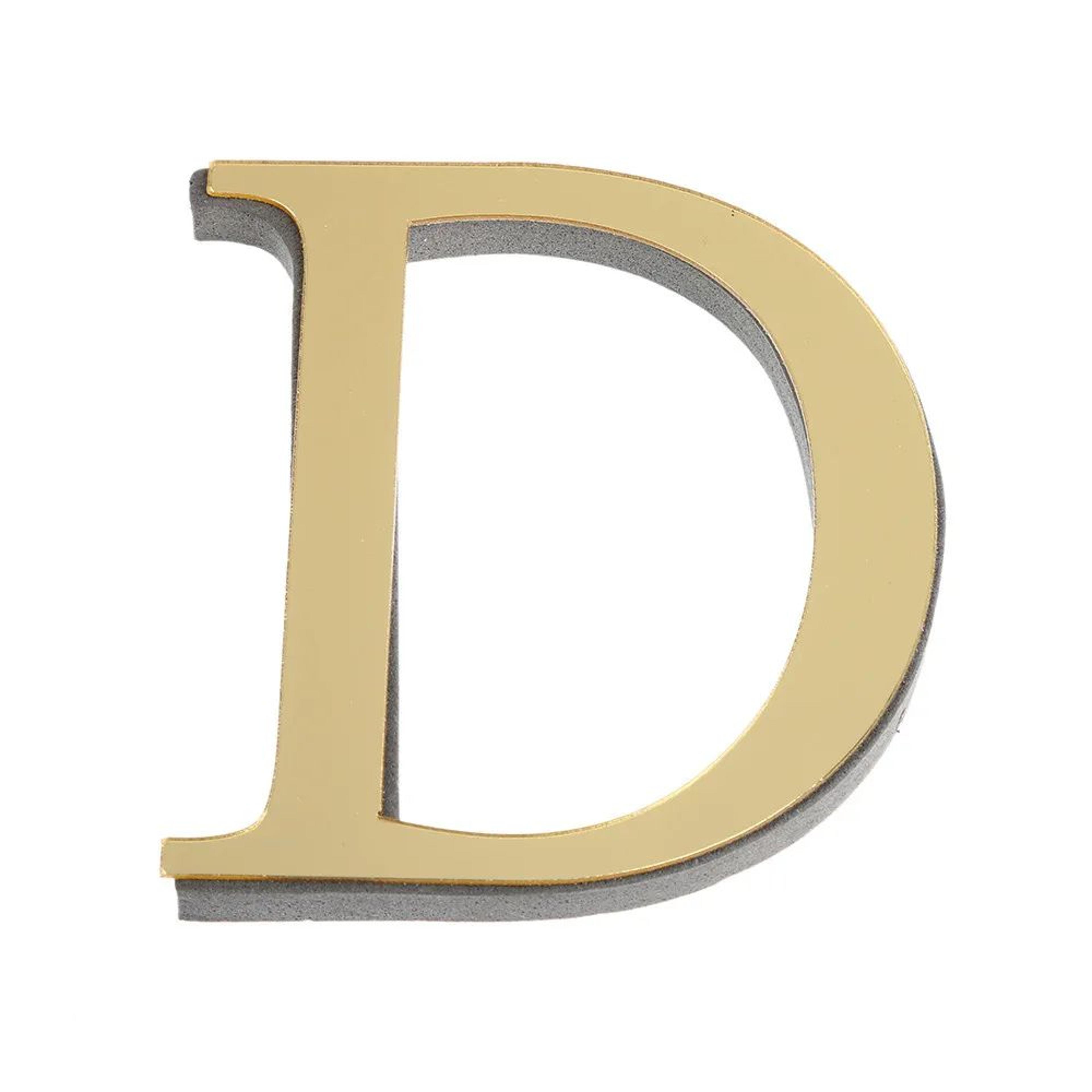 3D Mirror Alphabet Wall Letters 3