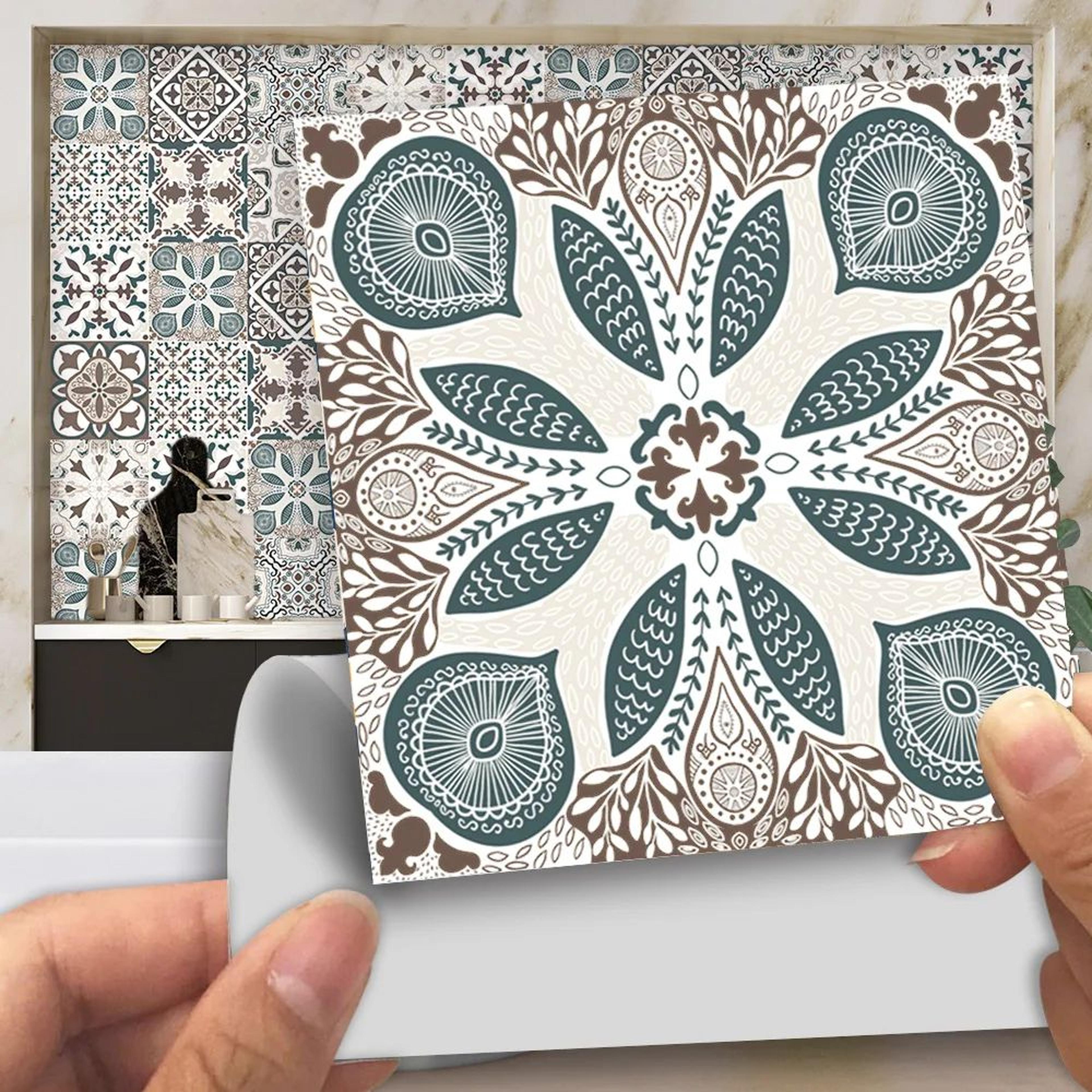 Blue Gray Peel And Stick Tile Stickers 3