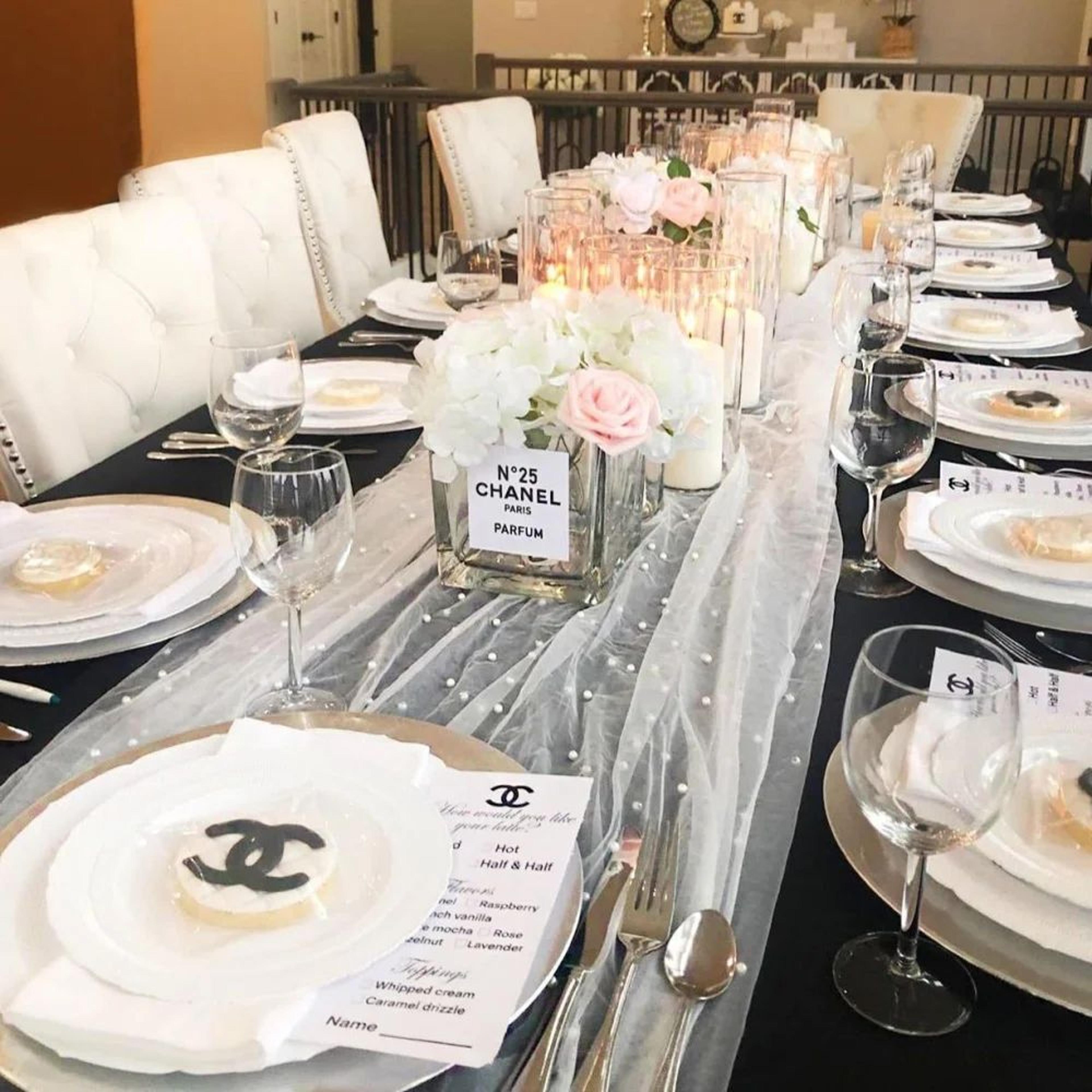 Pearl Chiffon Wedding Table Runner 5