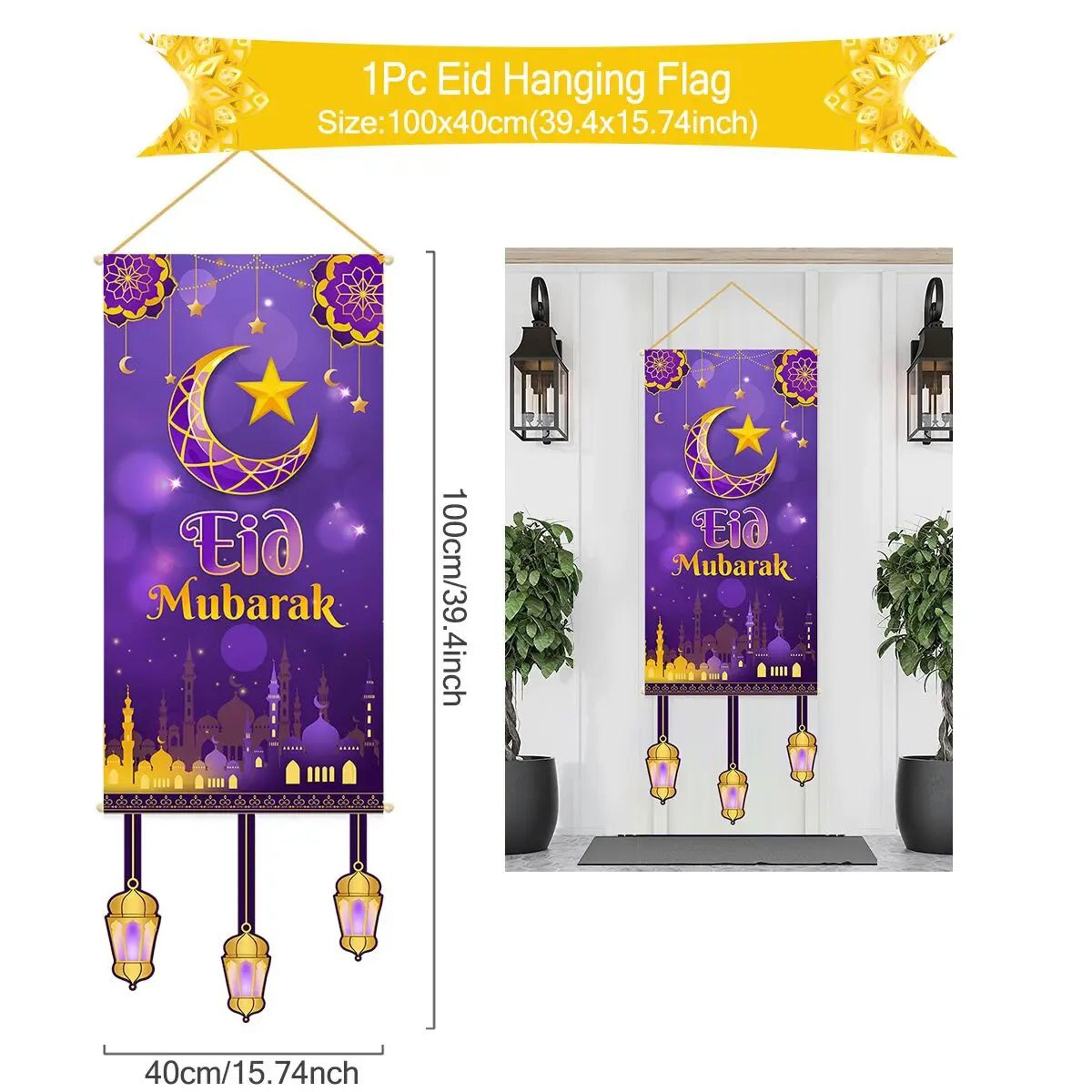 Ramadan Kareem Eid Mubarak Hanging Banner 8