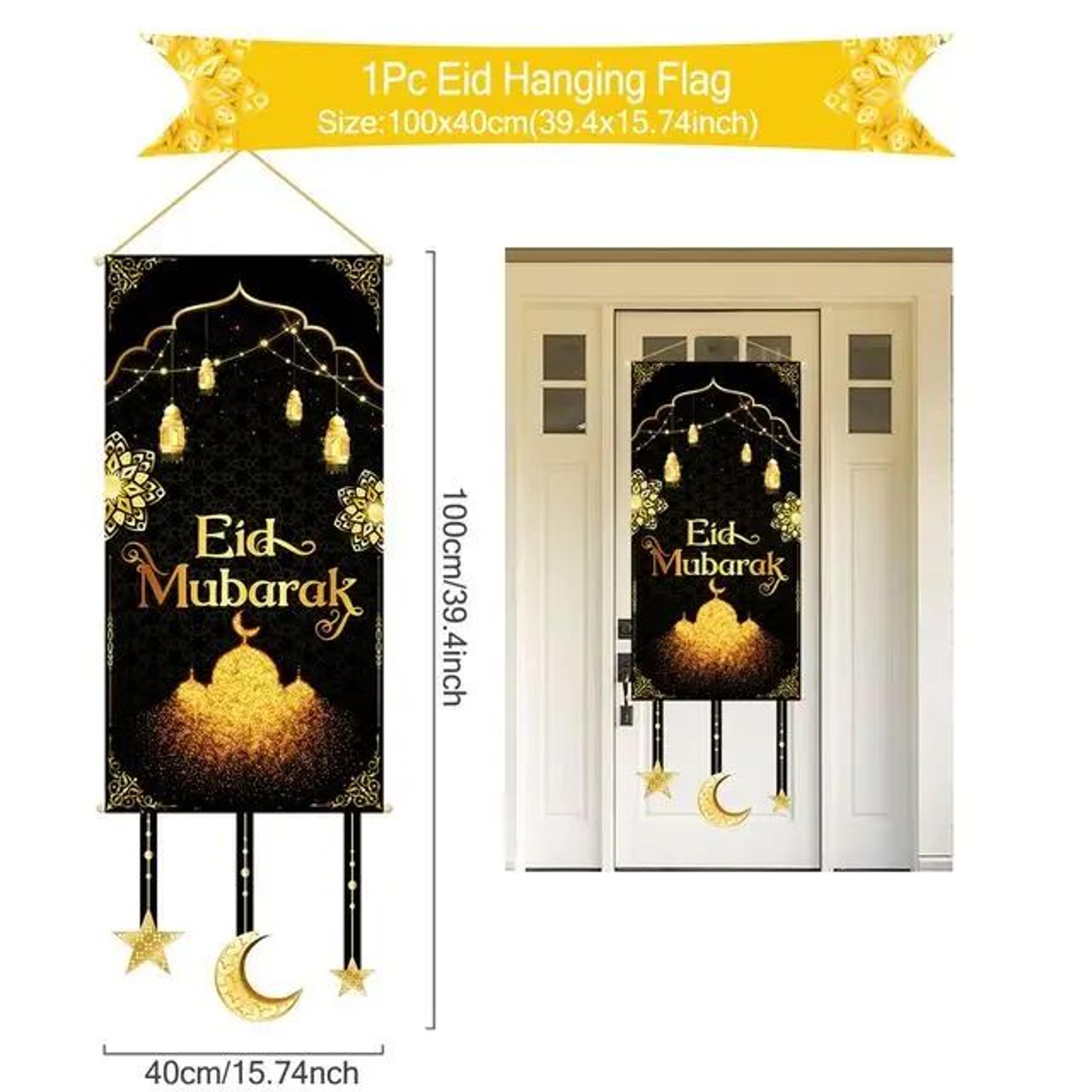 Ramadan Kareem Eid Mubarak Hanging Banner 9