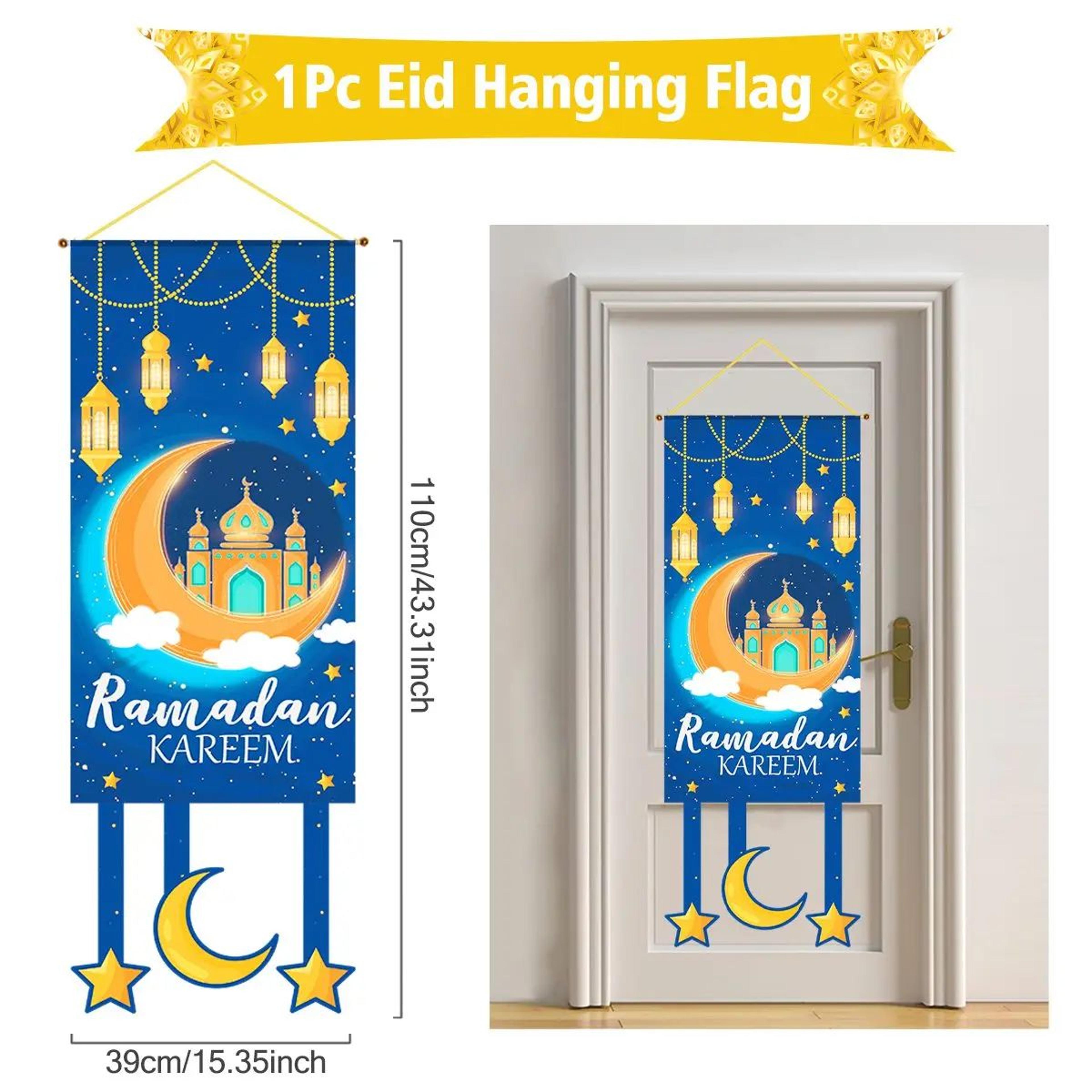Ramadan Kareem Eid Mubarak Hanging Banner 26