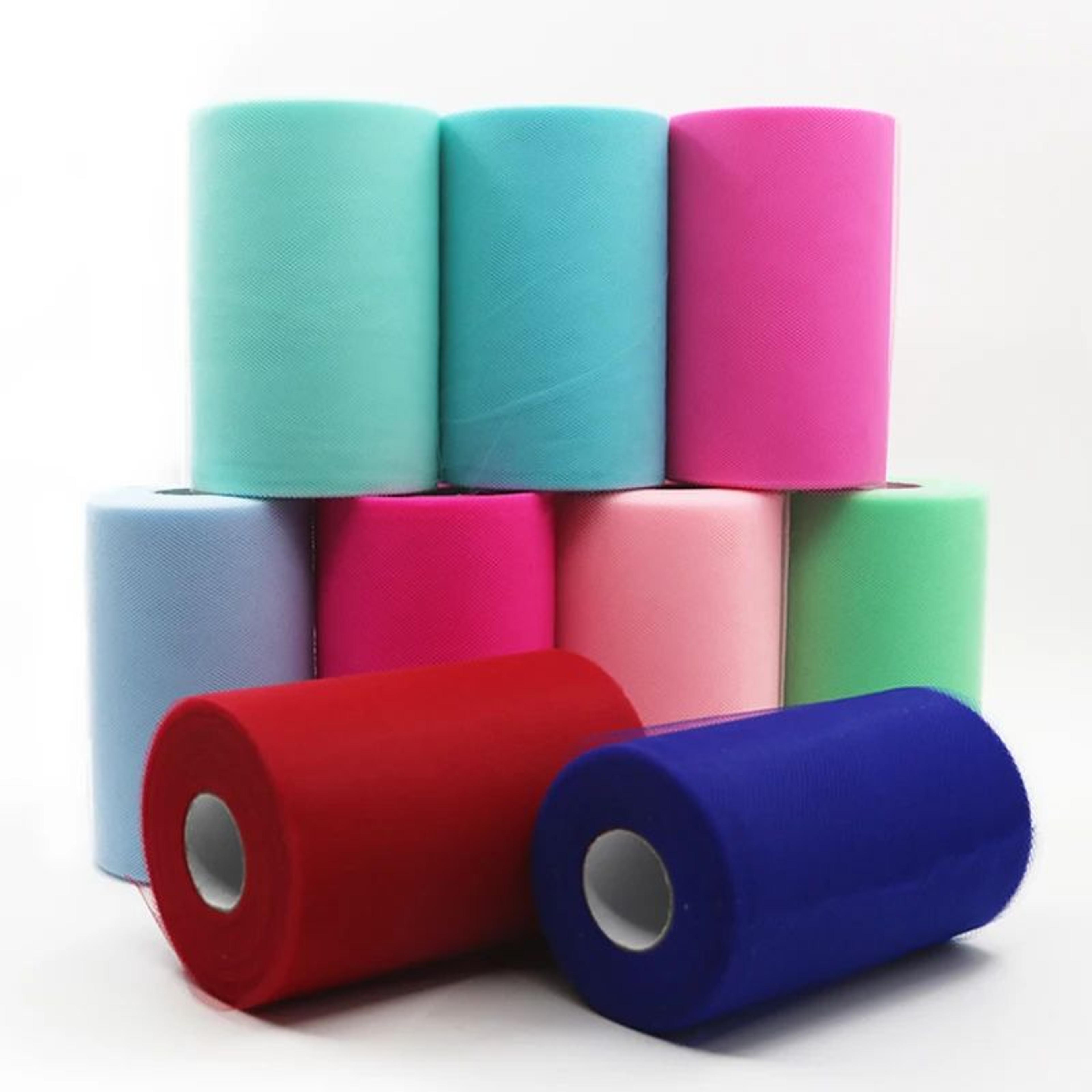 sheer tulle fabric roll for events