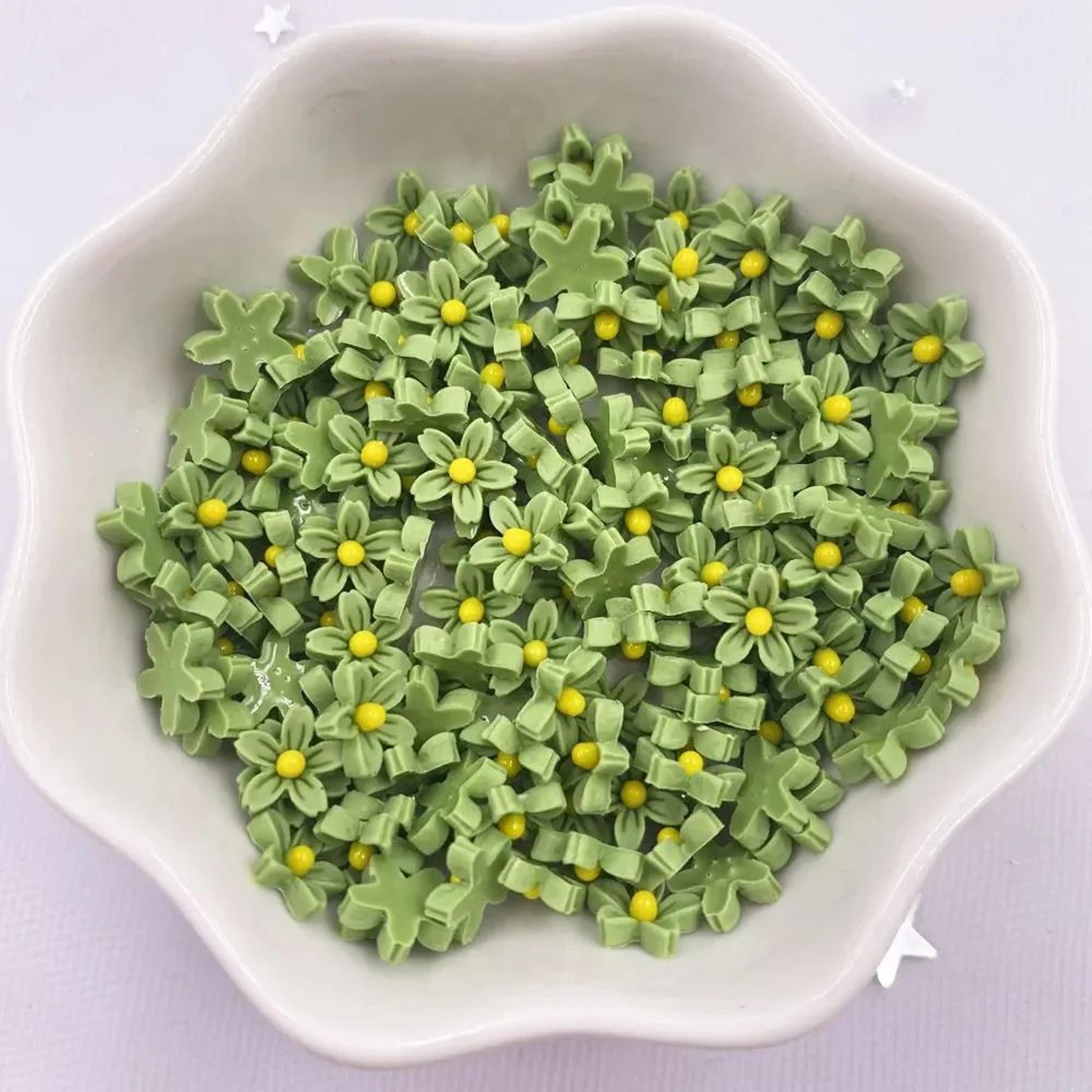 Colorful Mini Resin Flower Flatback Gems 6