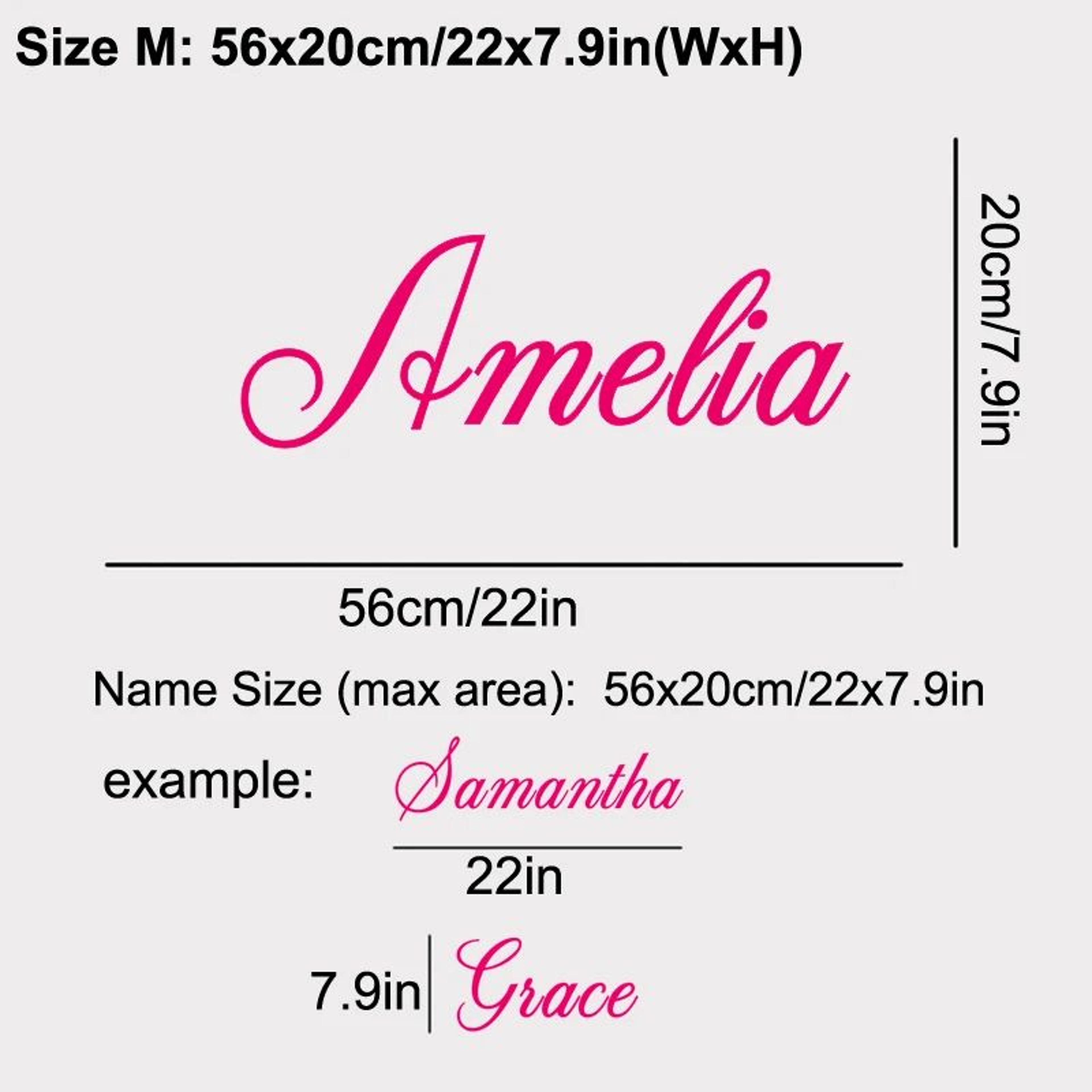 Personalized Name Vinyl Wall Decal 3