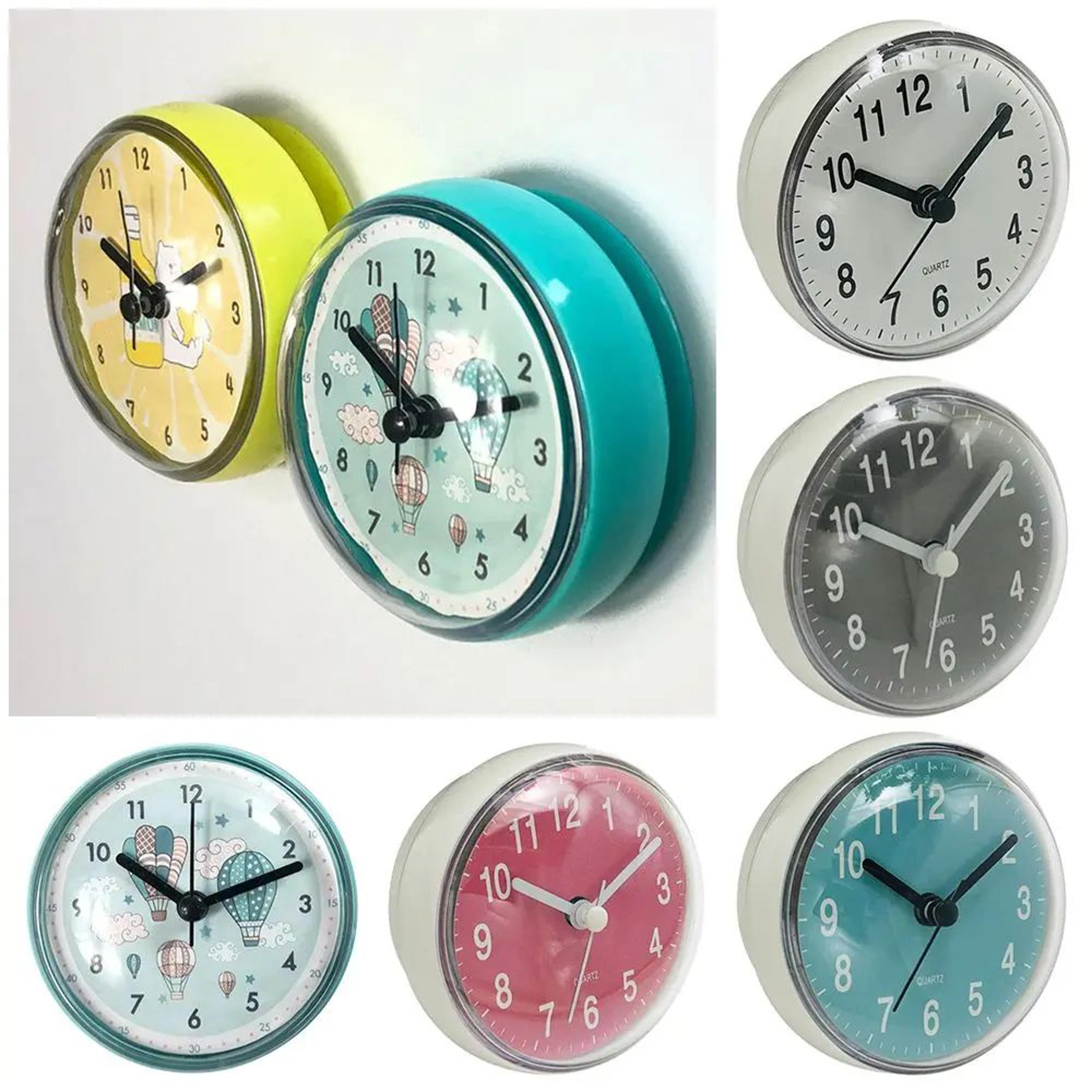 Mini Waterproof Bathroom Suction Cup Clock 0